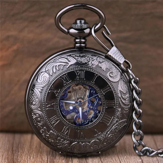 ☀ Roman Numeral Pocket Watch .. Look Good With Jeans or Khaki's..
