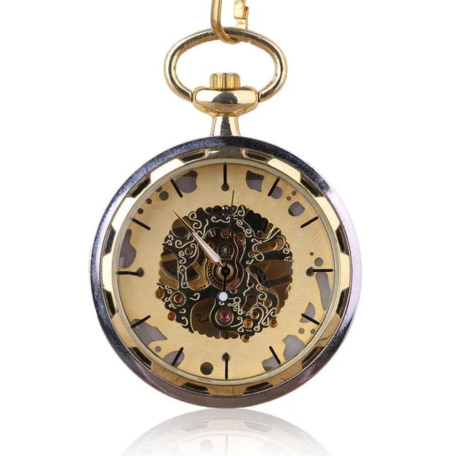 ☀ Roman Numeral Pocket Watch .. Look Good With Jeans or Khaki's..