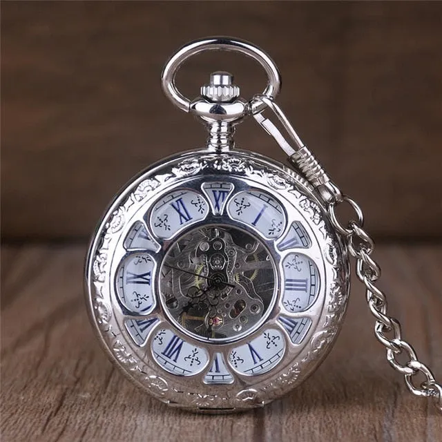 ☀ Roman Numeral Pocket Watch .. Look Good With Jeans or Khaki's..
