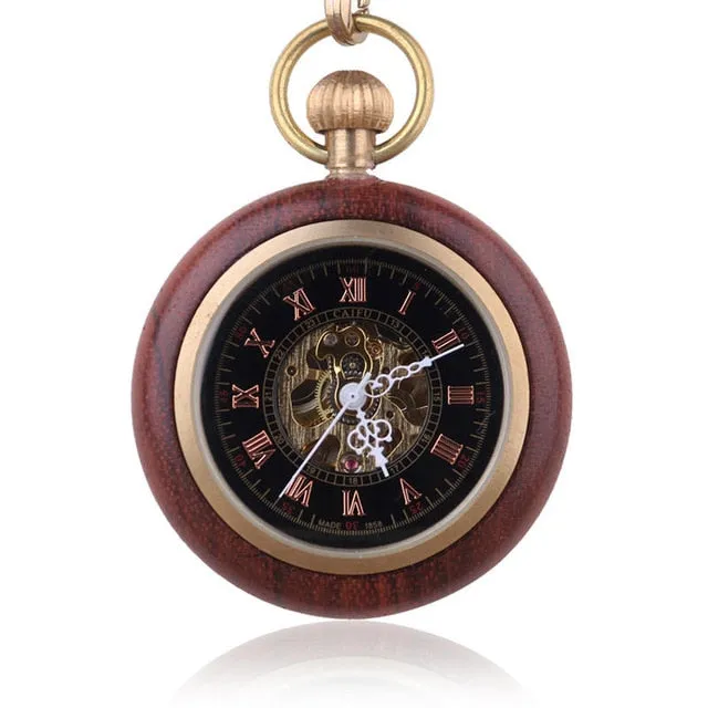 ☀ Roman Numeral Pocket Watch .. Look Good With Jeans or Khaki's..