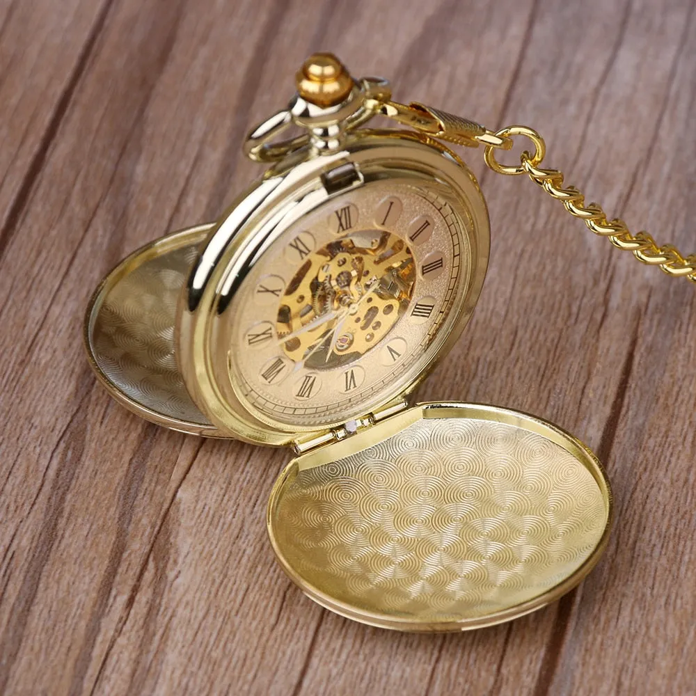 ☀ Roman Numeral Pocket Watch .. Look Good With Jeans or Khaki's..