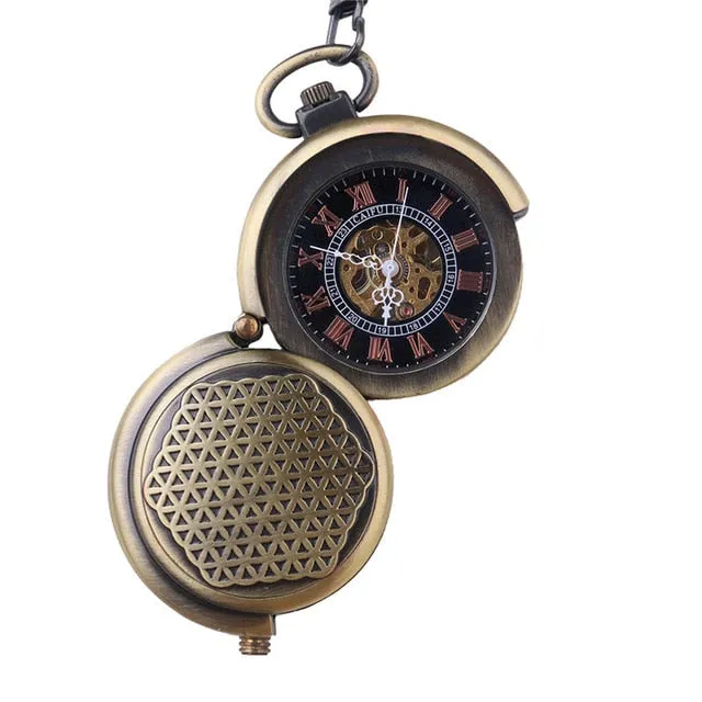☀ Roman Numeral Pocket Watch .. Look Good With Jeans or Khaki's..