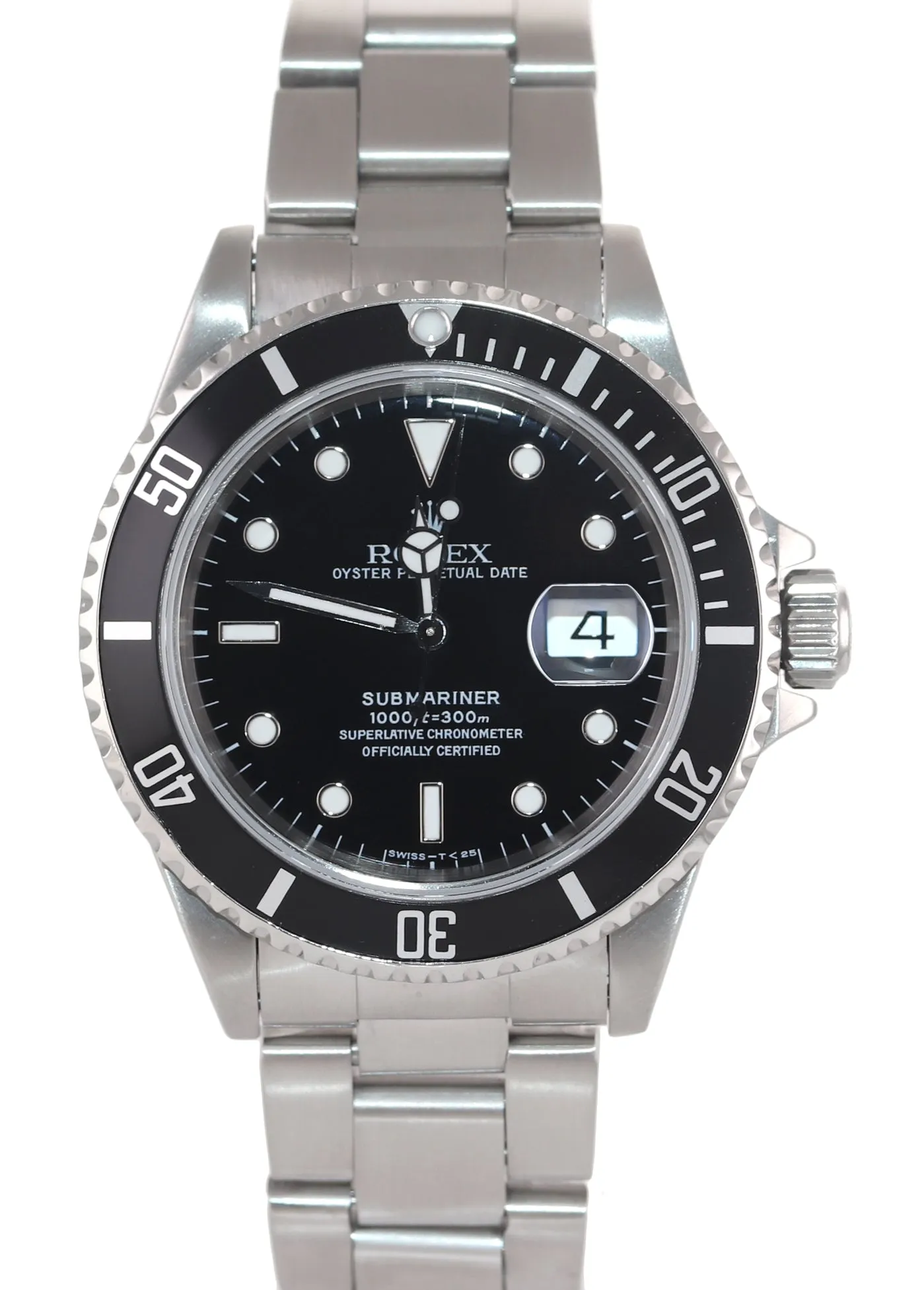 1995 Rolex Submariner 16610 40MM Steel Black Date pre ceramic 40mm Watch Box