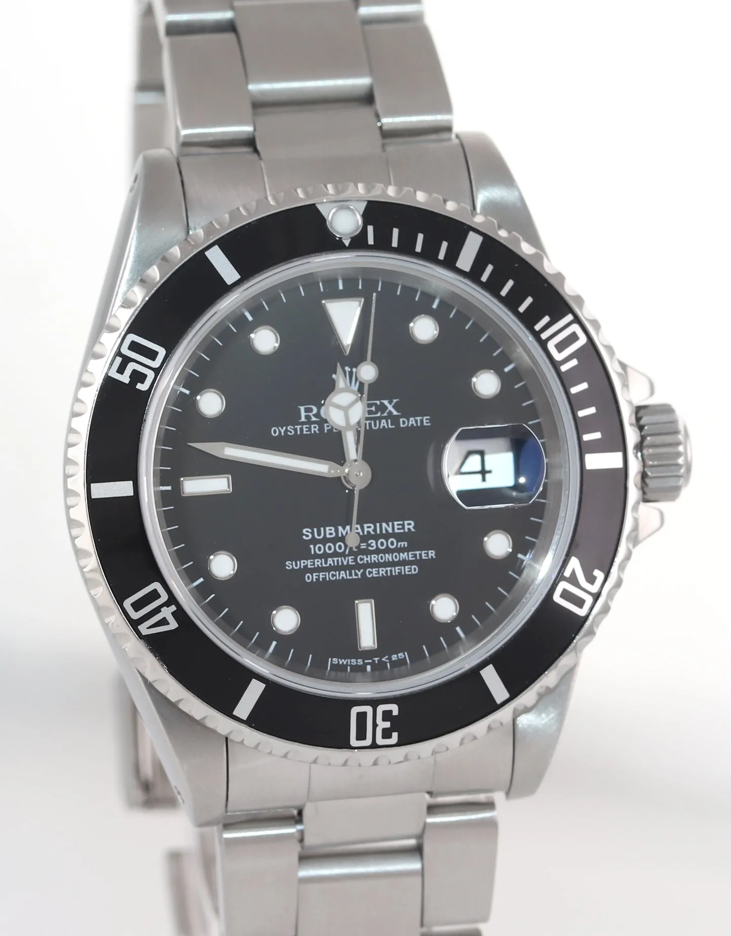 1995 Rolex Submariner 16610 40MM Steel Black Date pre ceramic 40mm Watch Box