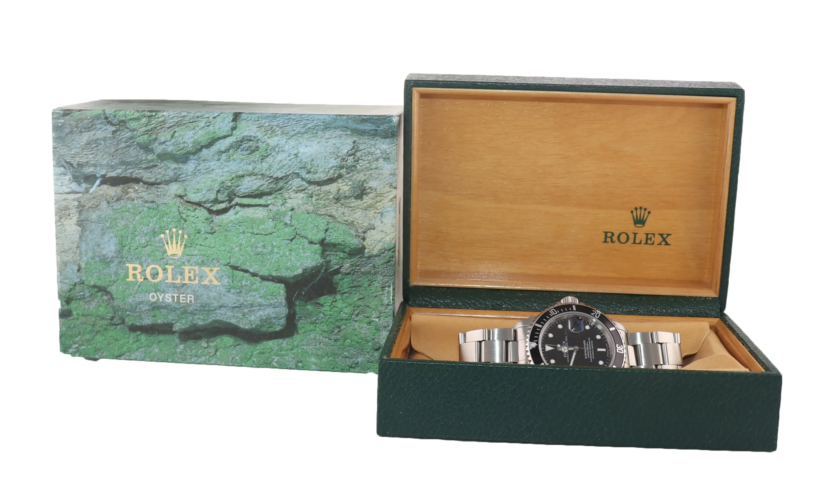 1995 Rolex Submariner 16610 40MM Steel Black Date pre ceramic 40mm Watch Box