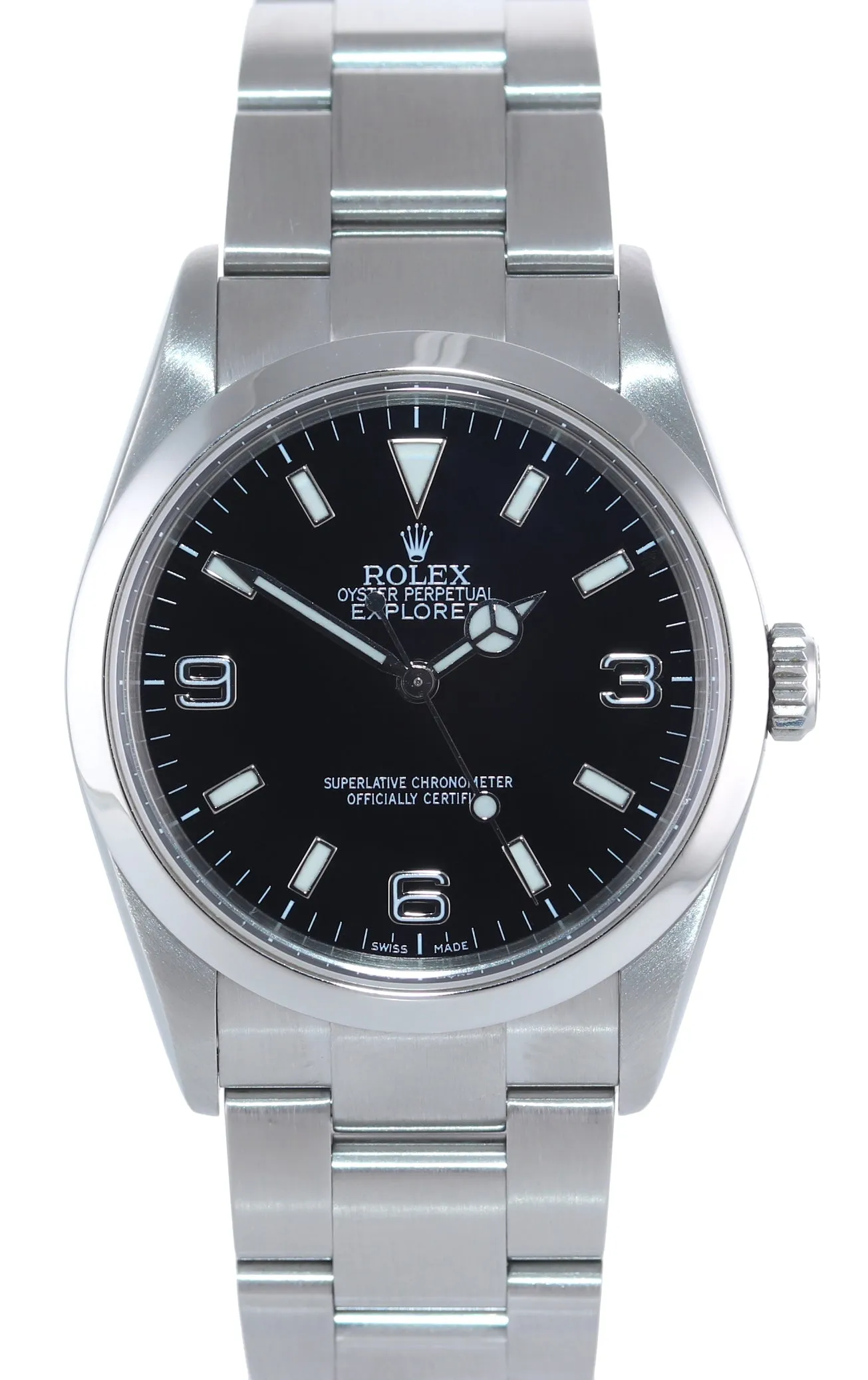 2006 PAPERS Rolex Explorer I Black 36mm 114270 Steel Black Arabic Watch Box