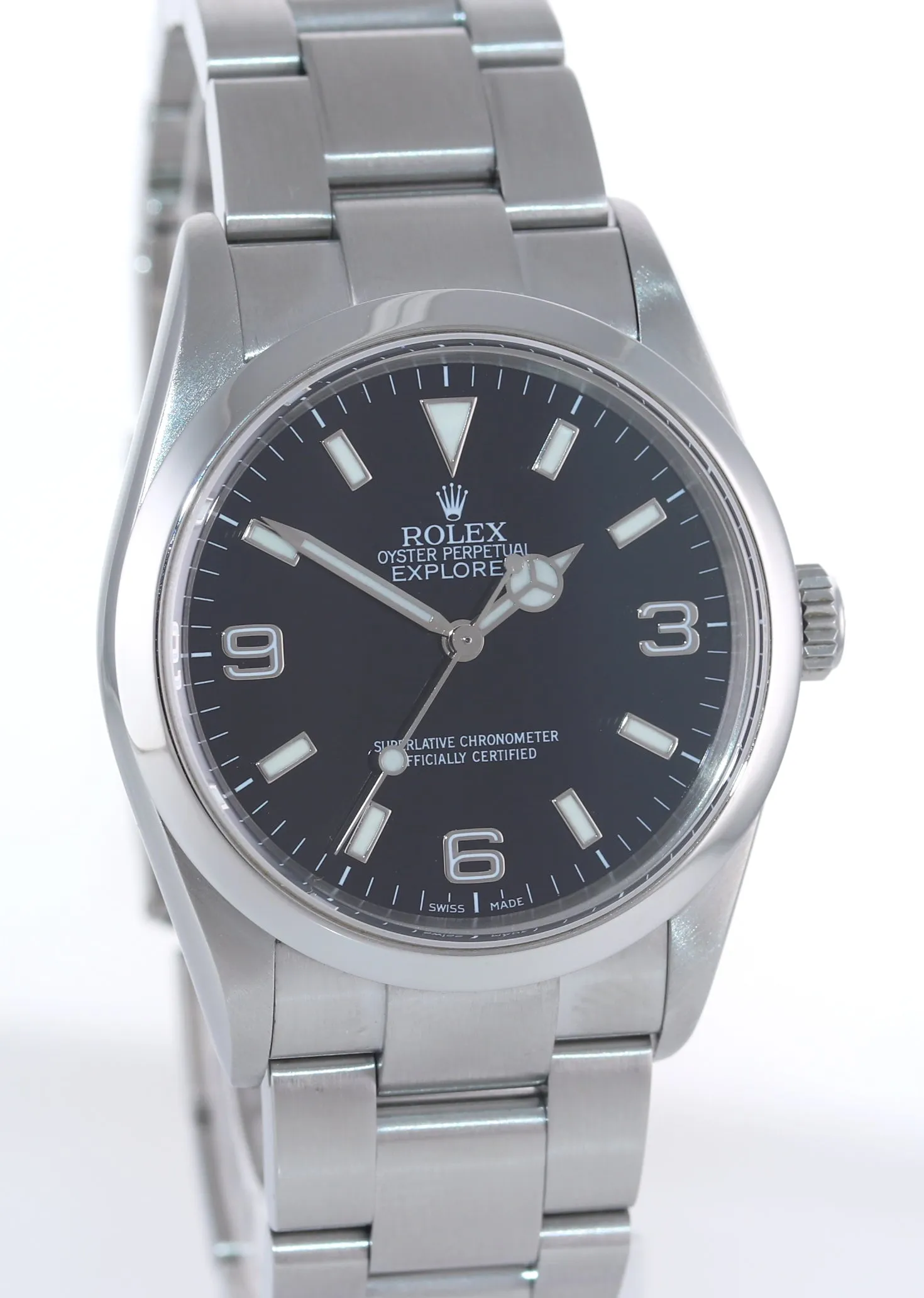 2006 PAPERS Rolex Explorer I Black 36mm 114270 Steel Black Arabic Watch Box