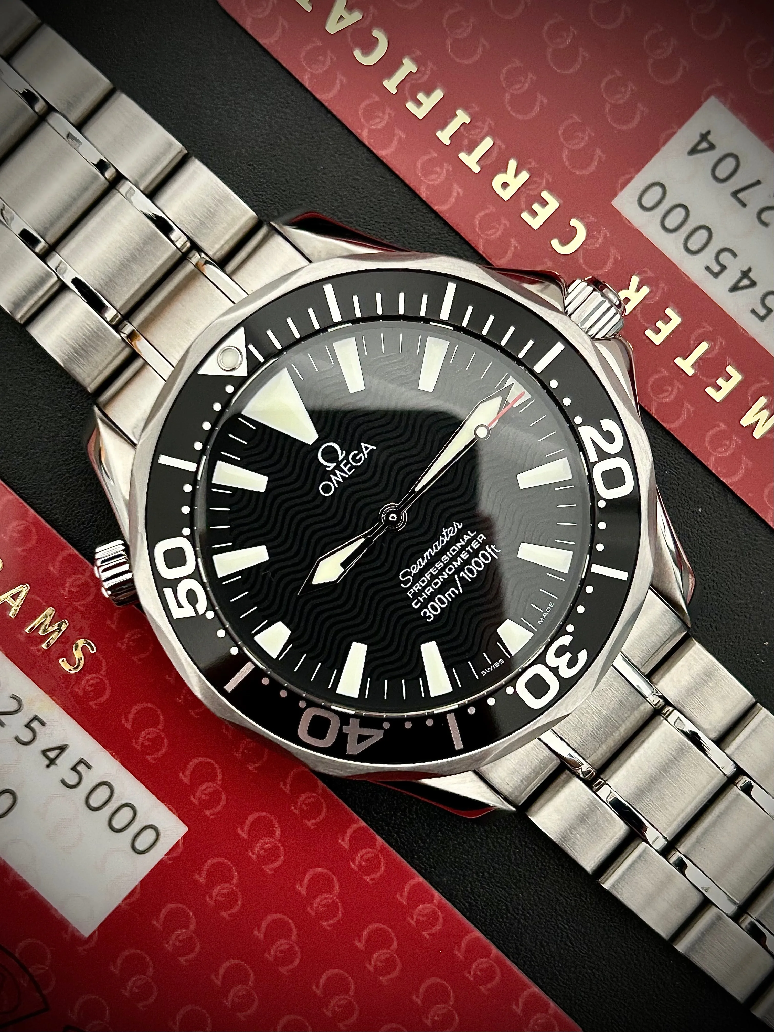 2007 OMEGA SEAMASTER 300, 2254.50, BOX AND CARDS, INC GST
