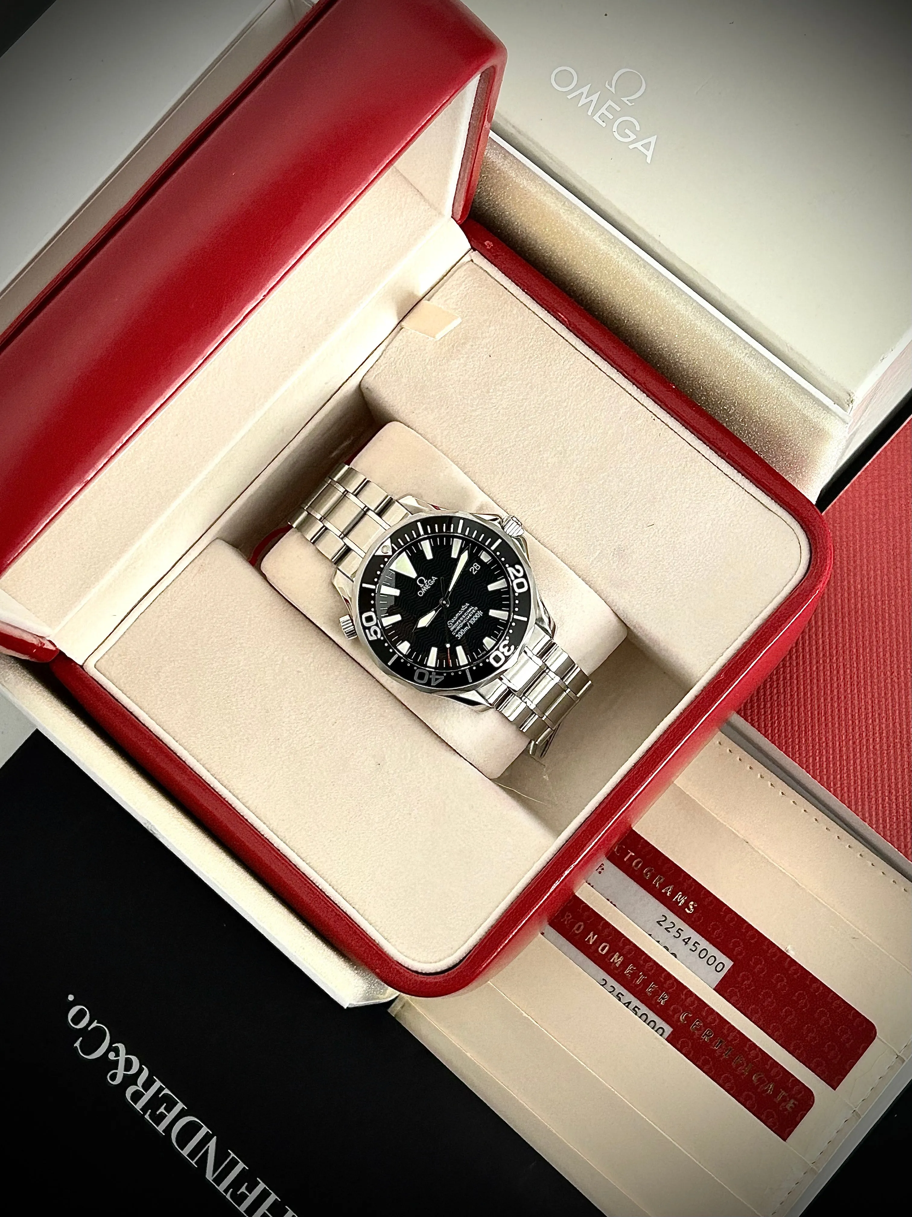 2007 OMEGA SEAMASTER 300, 2254.50, BOX AND CARDS, INC GST