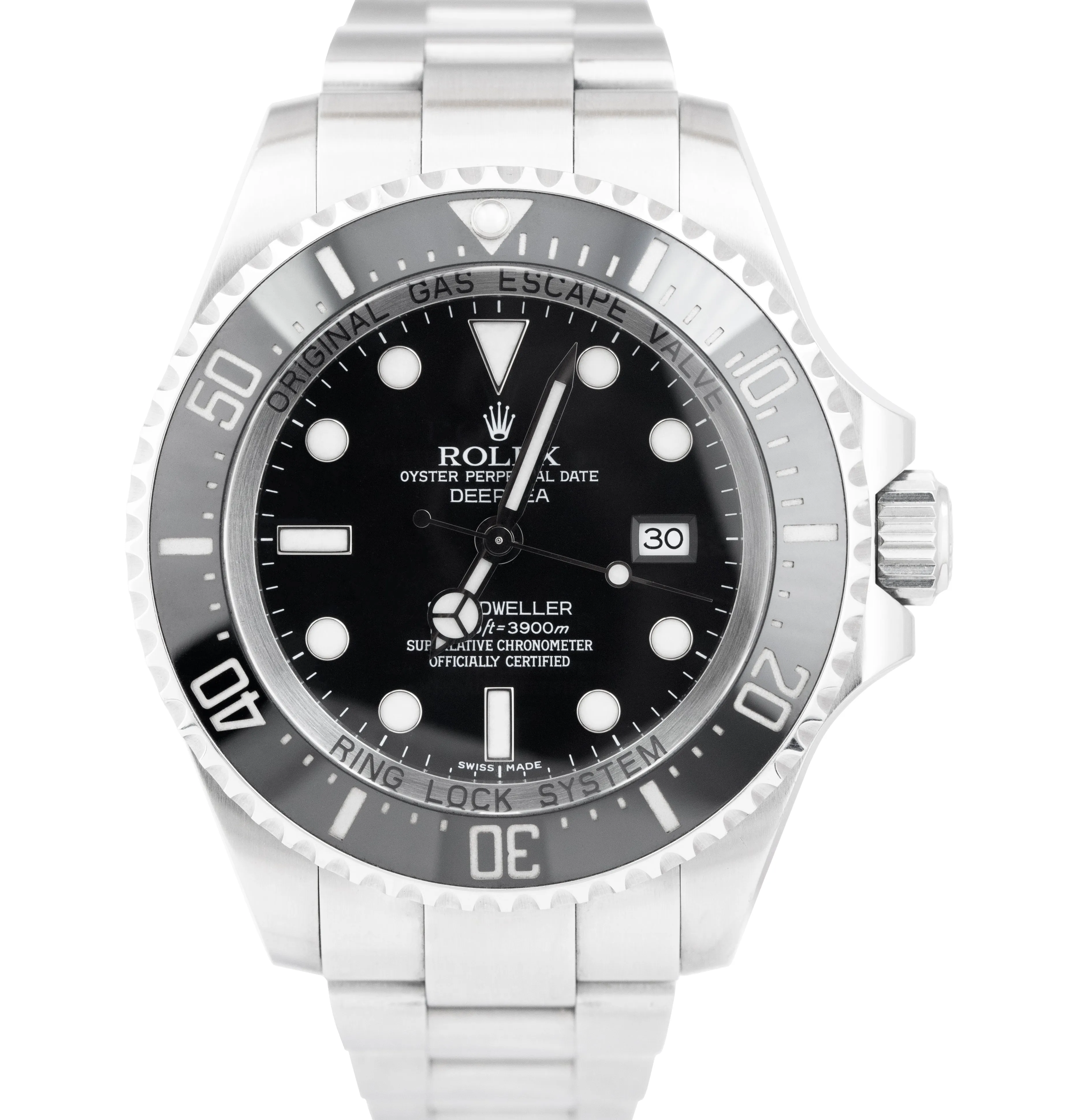 2008 UNPOLISHED Rolex Sea-Dweller Deepsea Steel 44mm Black Ceramic Watch 116660