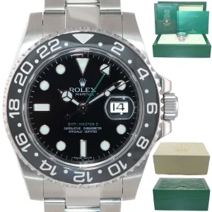 2012 MINT Rolex GMT Master II 116710LN Steel Ceramic Black Ceramic Watch Box