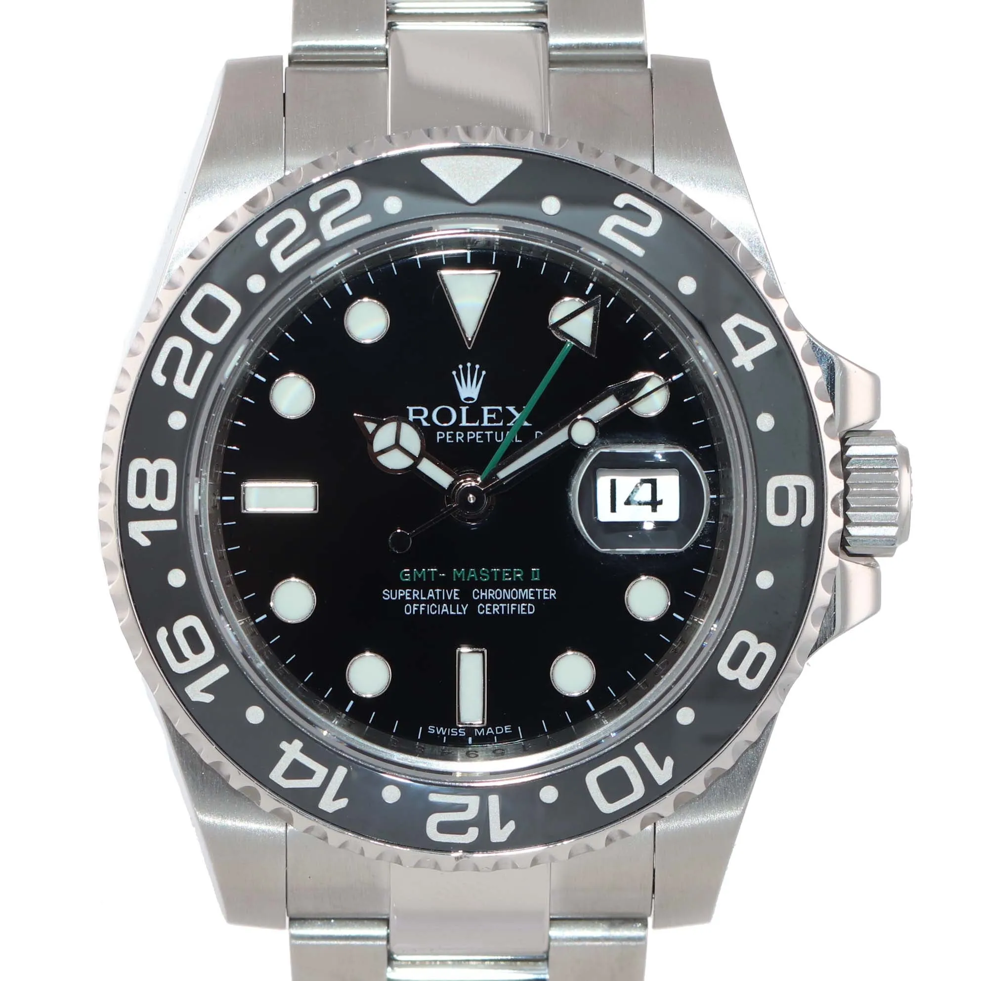 2012 MINT Rolex GMT Master II 116710LN Steel Ceramic Black Ceramic Watch Box