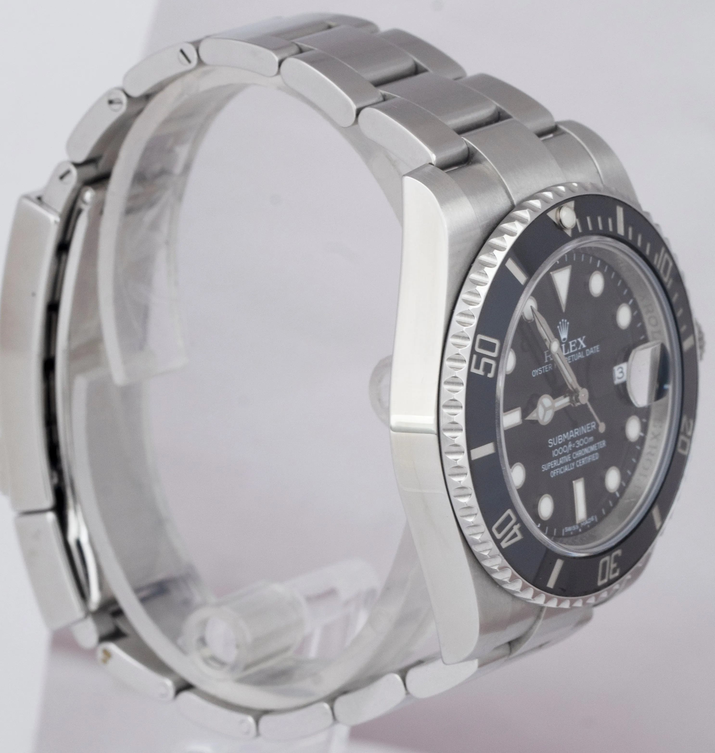 2013 Rolex Submariner Date 40mm Black Ceramic Stainless Steel 116610 LN Watch