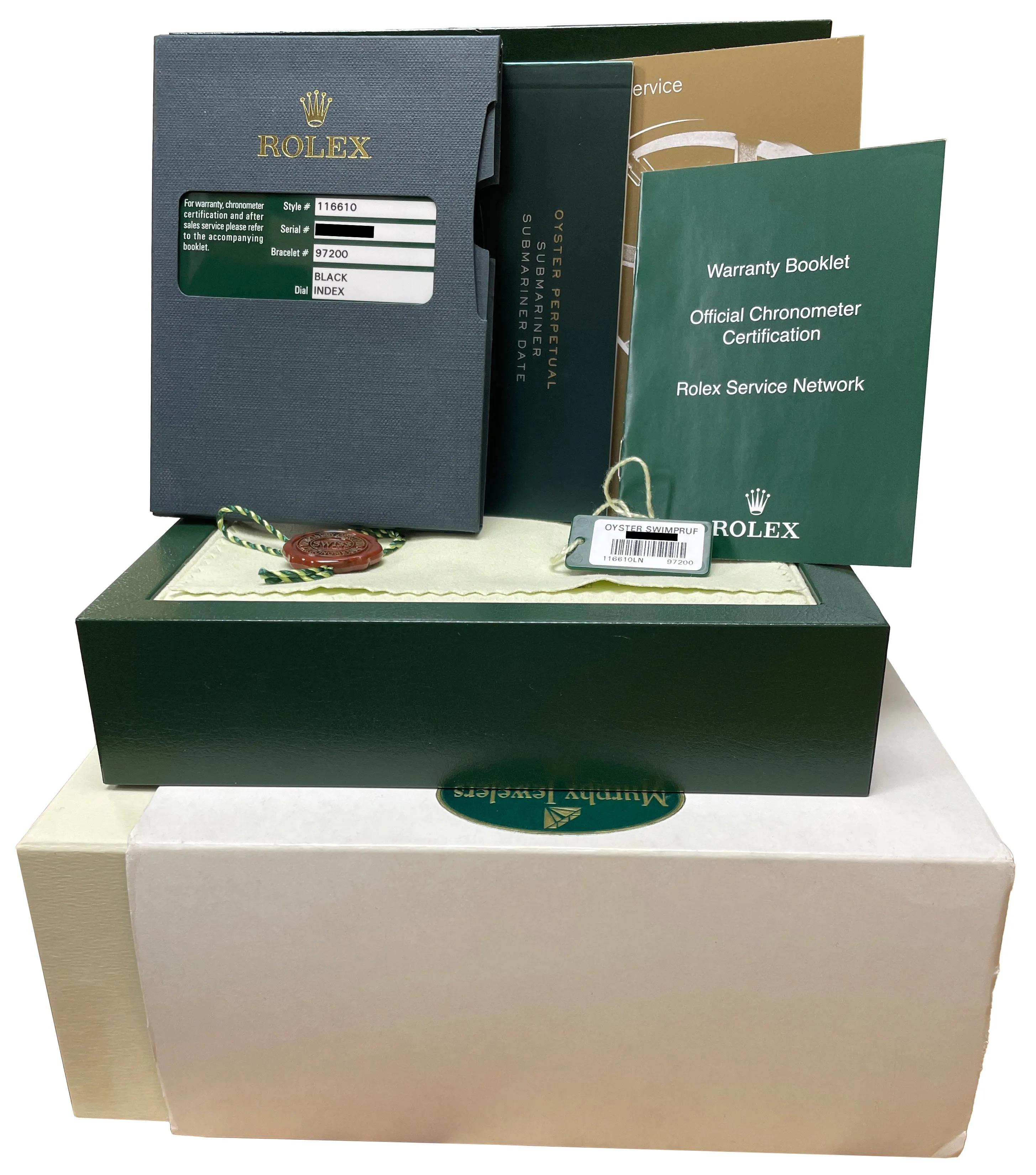 2013 Rolex Submariner Date 40mm Black Ceramic Stainless Steel 116610 LN Watch