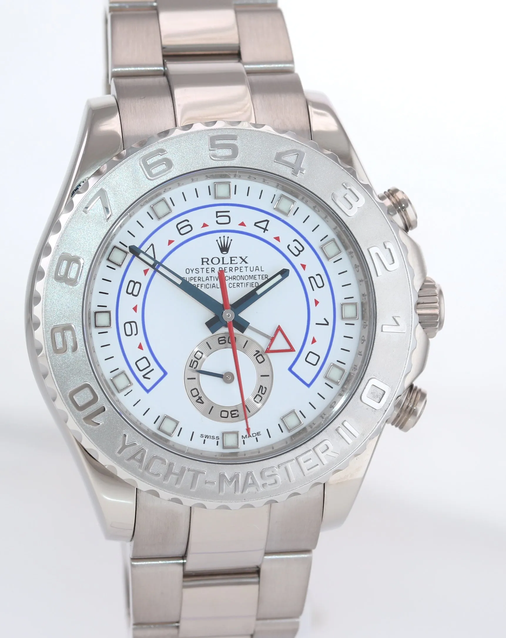 2013 RSC Men's Rolex Yacht-Master II 44mm White Gold 116689 Watch Box