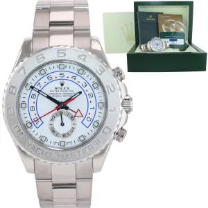 2013 RSC Men's Rolex Yacht-Master II 44mm White Gold 116689 Watch Box