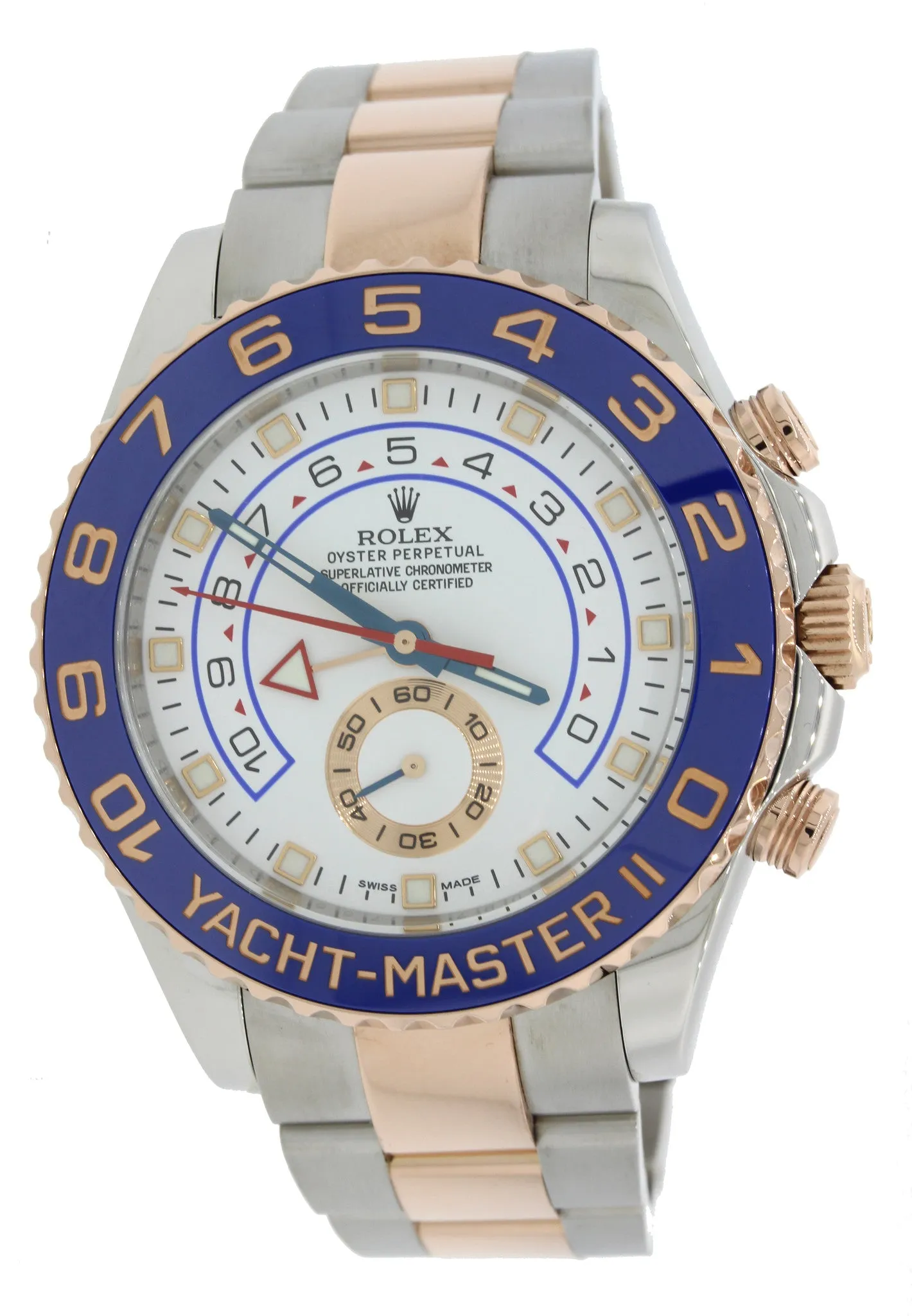 2018 Rolex Yacht-Master 2 44mm Two-Tone 18k Rose Gold Ceramic 116681 Watch
