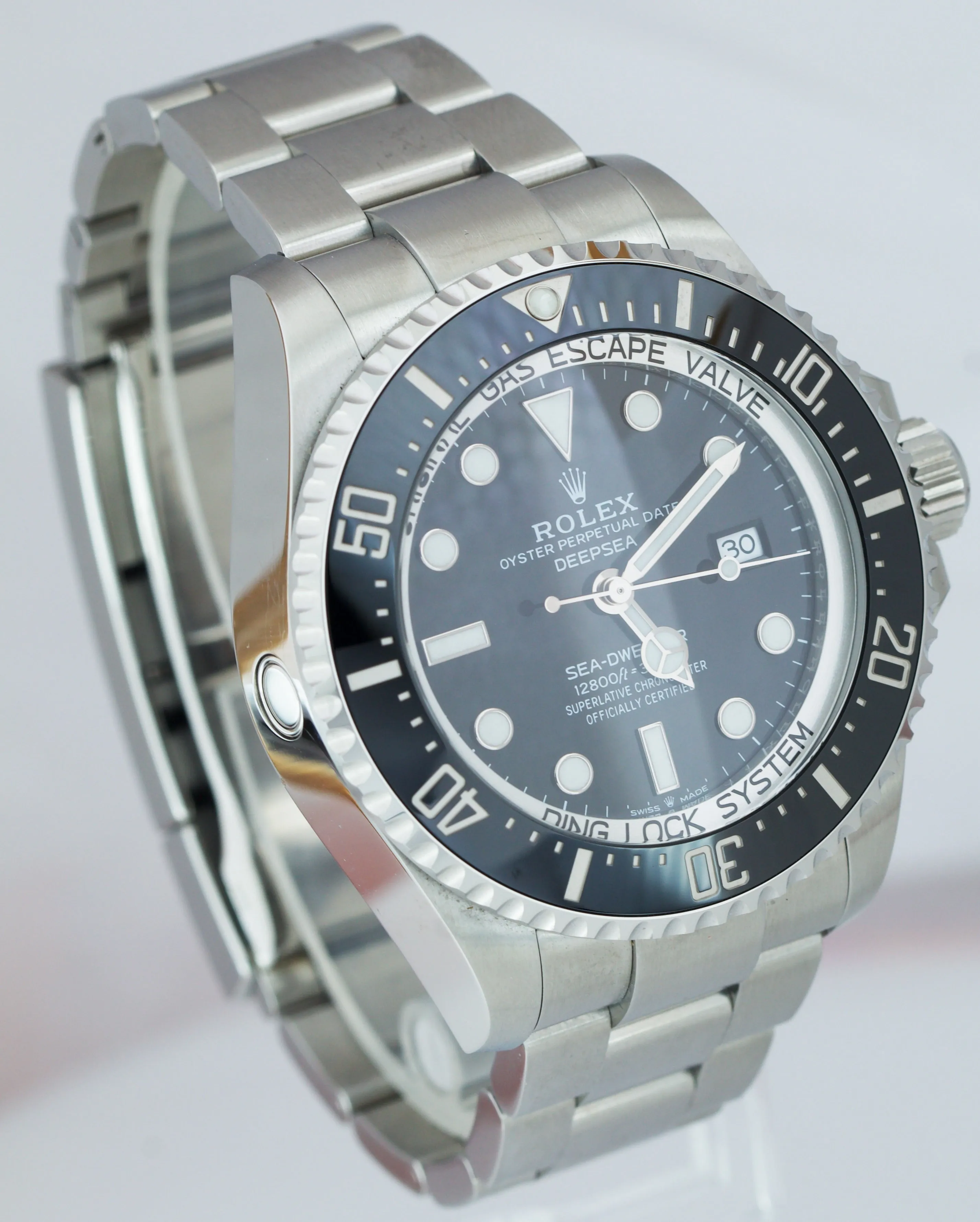 2019 MINT Rolex Sea-Dweller Deepsea Black Stainless Steel 44mm Dive 126660 Watch