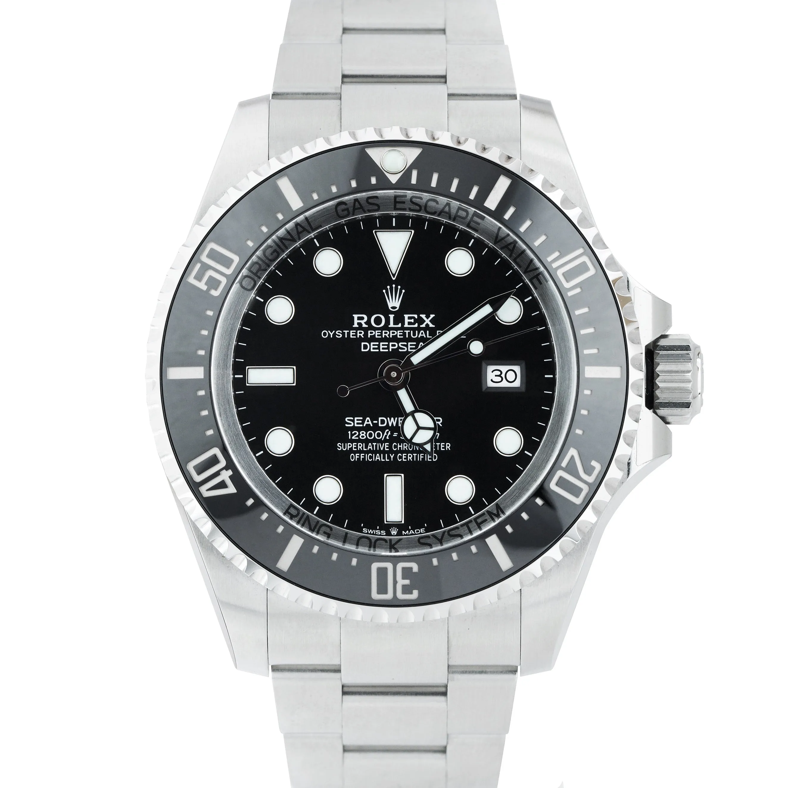2019 MINT Rolex Sea-Dweller Deepsea Black Stainless Steel 44mm Dive 126660 Watch