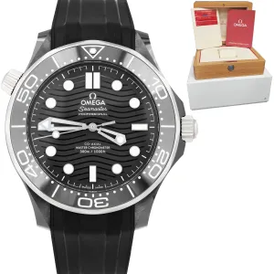 2019 Omega Seamaster Diver 300M Black Ceramic 43.5mm Watch 210.92.44.20.01.001