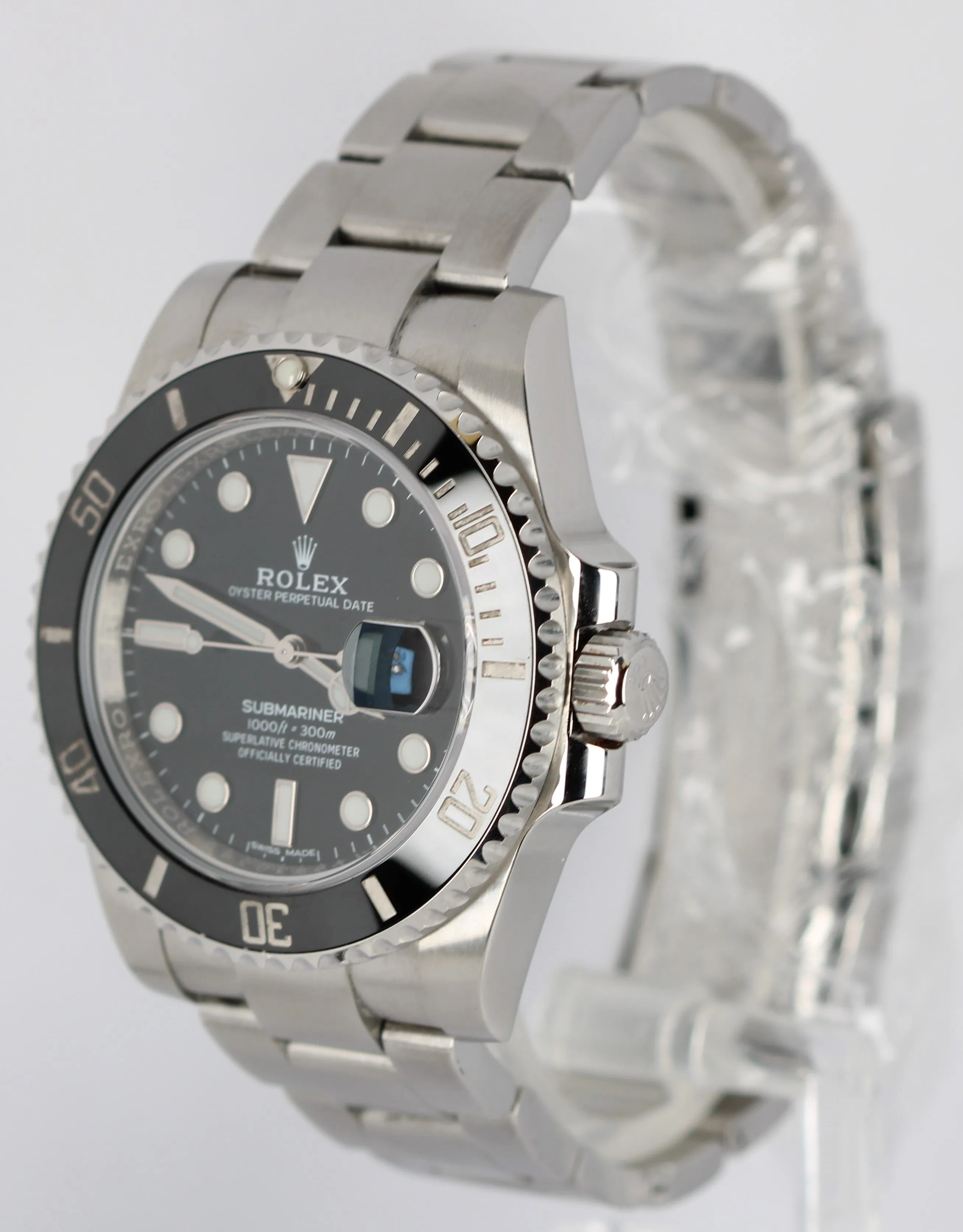2020 MINT NEW CARD Rolex Submariner Date 40mm Black Ceramic Stainless 116610 LN