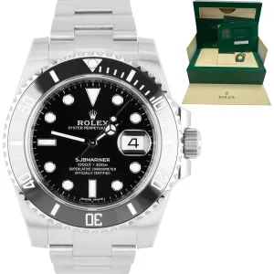 2020 MINT NEW CARD Rolex Submariner Date 40mm Black Ceramic Stainless 116610 LN