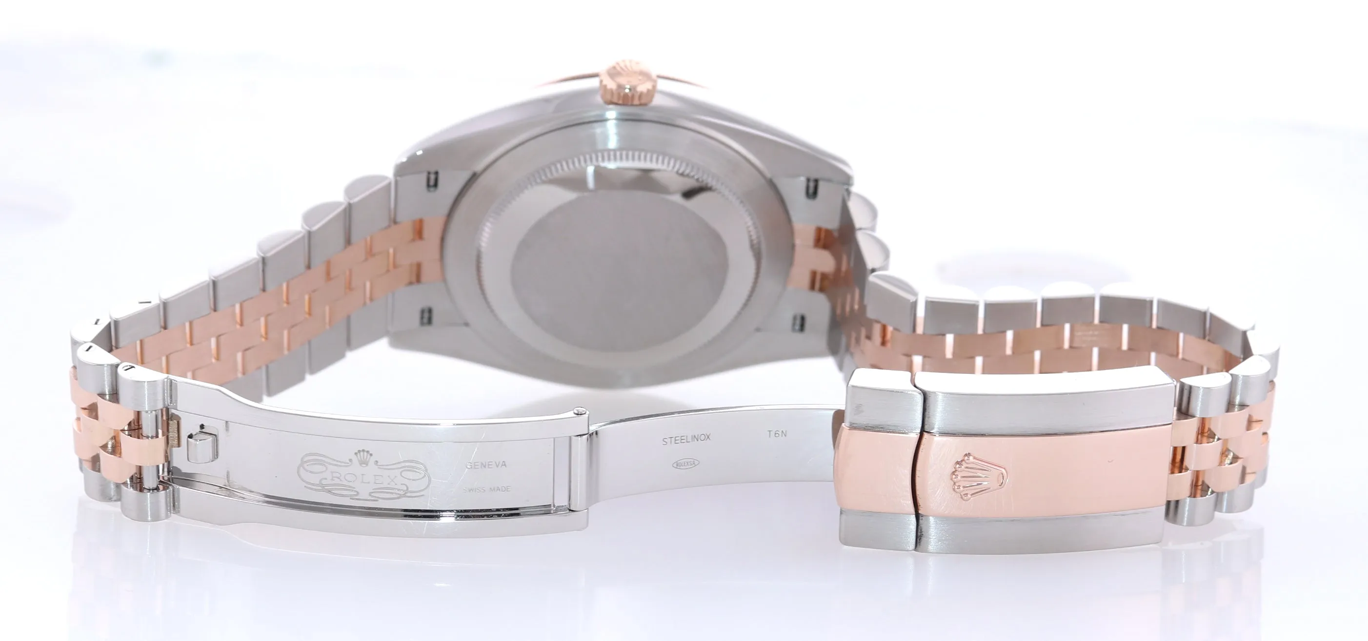 2020 Rolex DateJust 41 126331 Chocolate Diamond Rose Gold Two-Tone Jubilee Watch