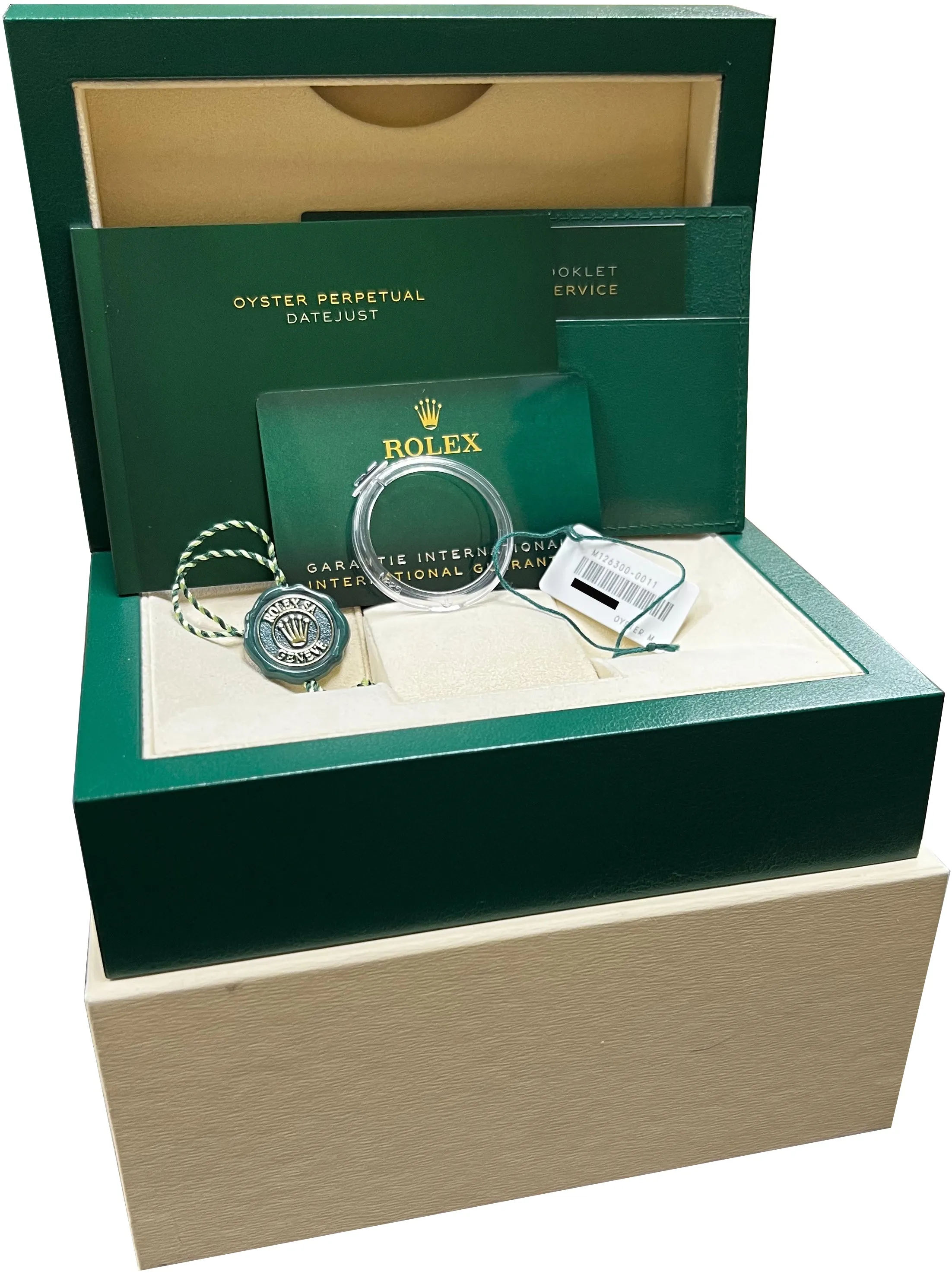 2020 Rolex DateJust 41 Black 41mm Smooth Stainless Steel Oyster Watch 126300 B P
