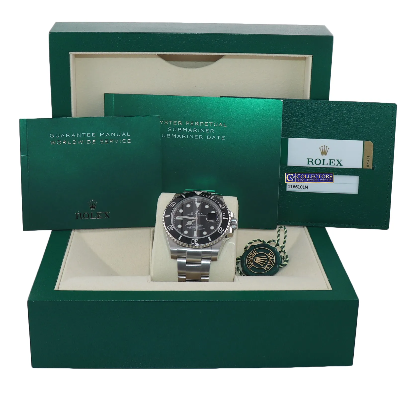 2020 Rolex Submariner Date 116610 Steel Black Ceramic Bezel Watch Box