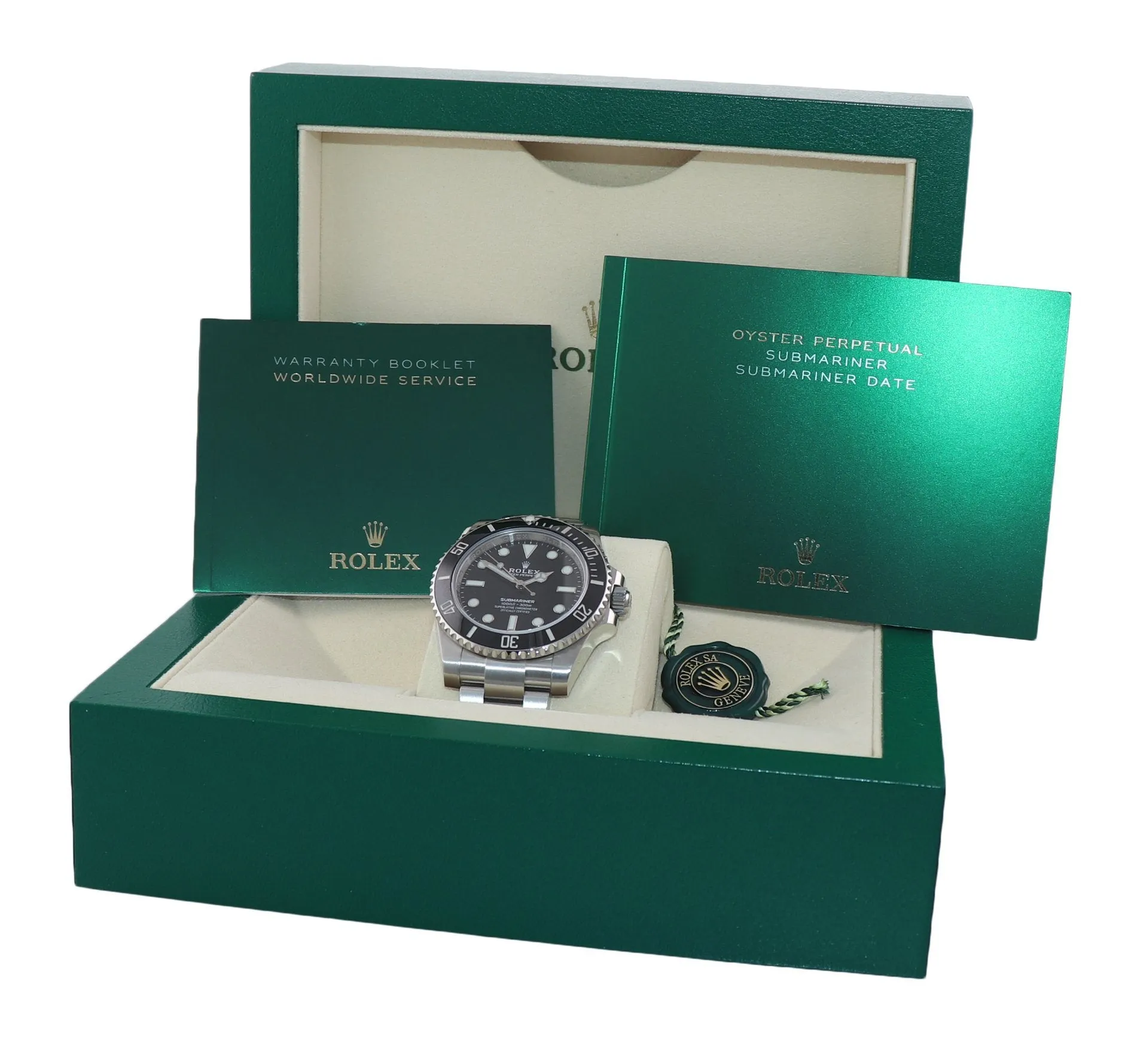 2020 Rolex Submariner No-Date 114060 Steel Black Ceramic Watch Box