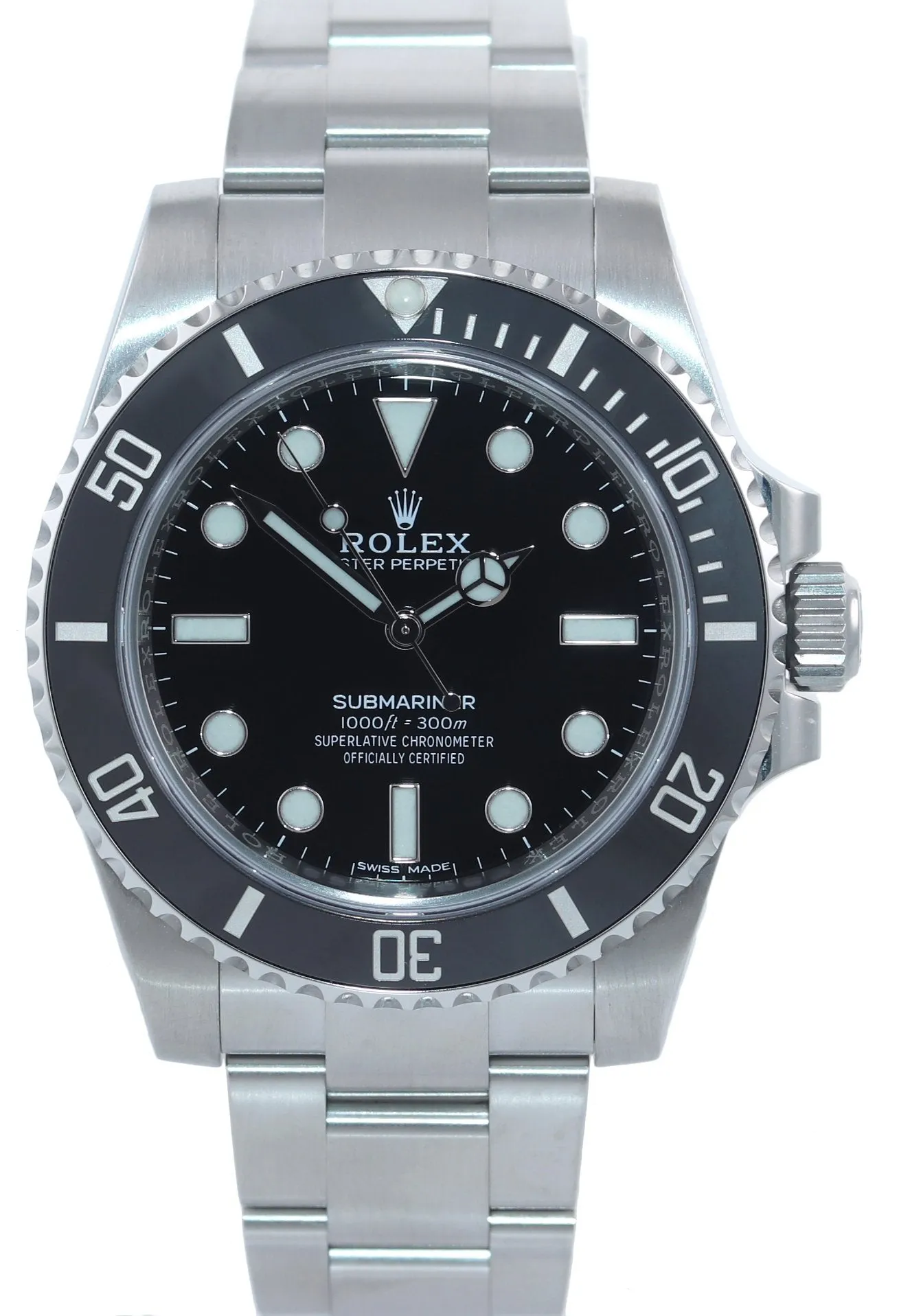 2020 Rolex Submariner No-Date 114060 Steel Black Ceramic Watch Box