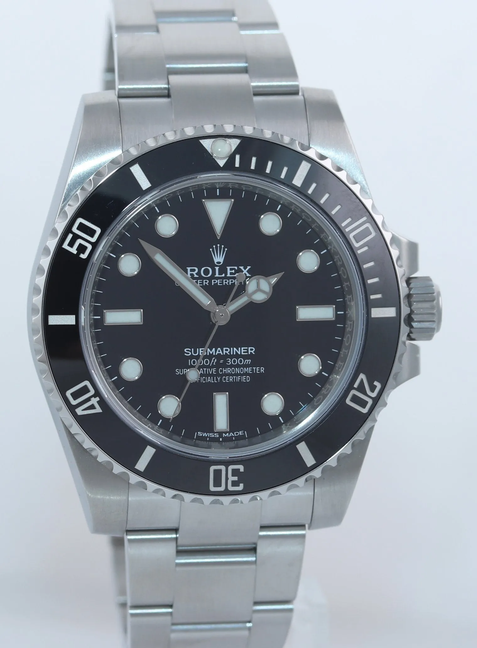 2020 Rolex Submariner No-Date 114060 Steel Black Ceramic Watch Box