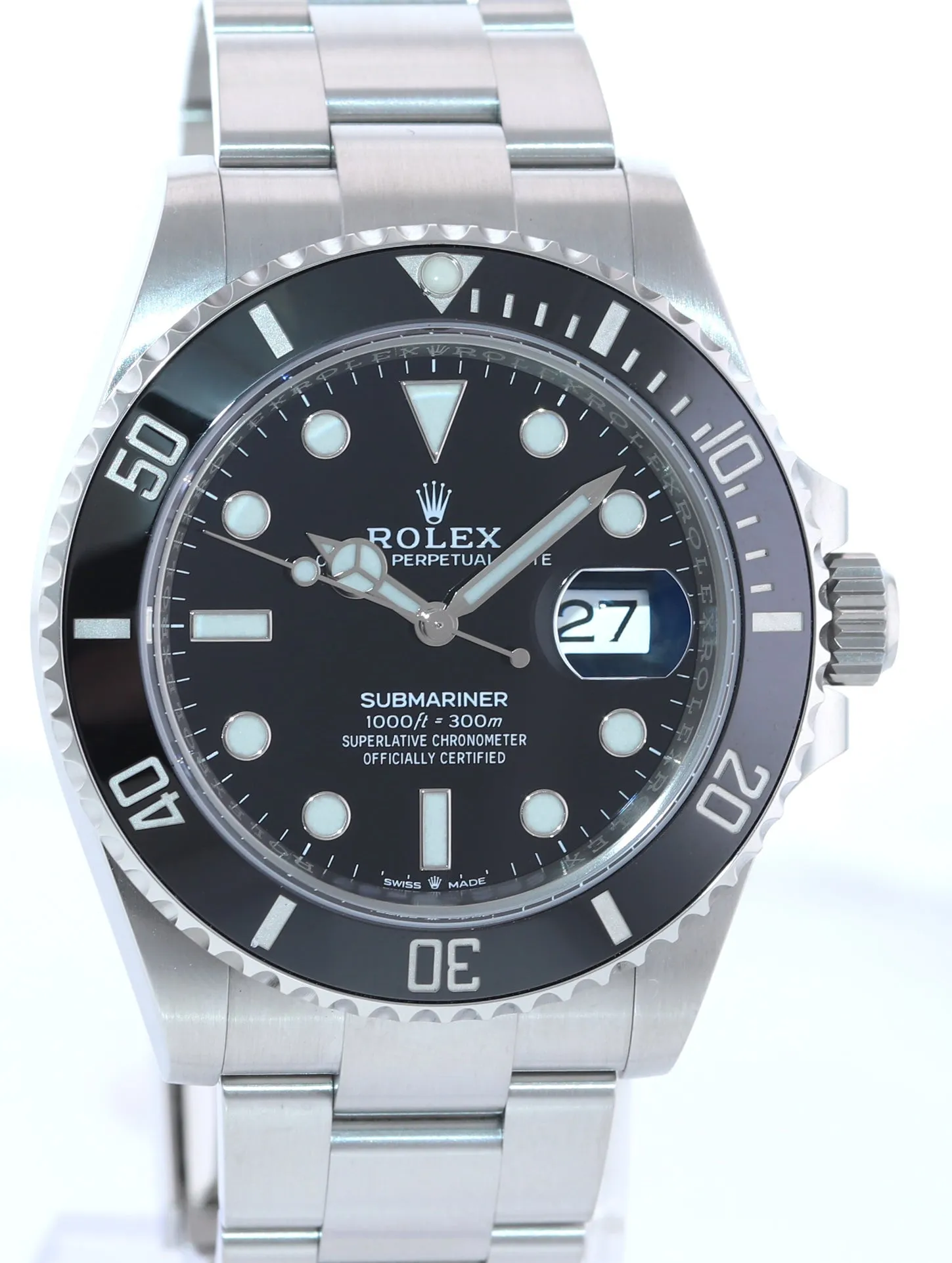 2021 PAPERS Rolex Submariner 41mm Black Ceramic 126610LN Watch Box