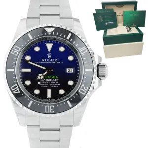 2021 Rolex Sea-Dweller Deepsea James Cameron Blue Steel 44mm Dive 126660 B P