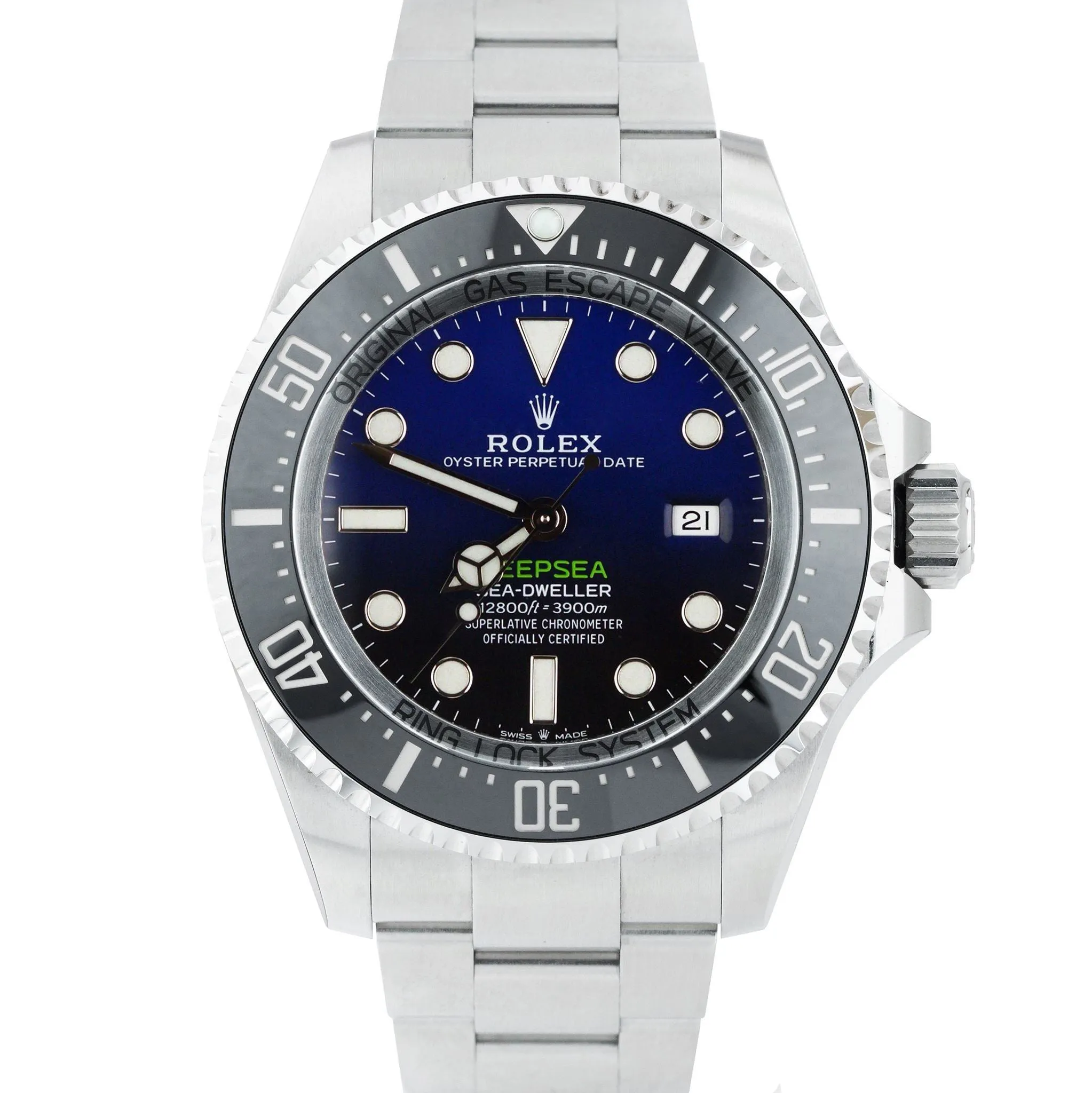 2021 Rolex Sea-Dweller Deepsea James Cameron Blue Steel 44mm Dive 126660 B P