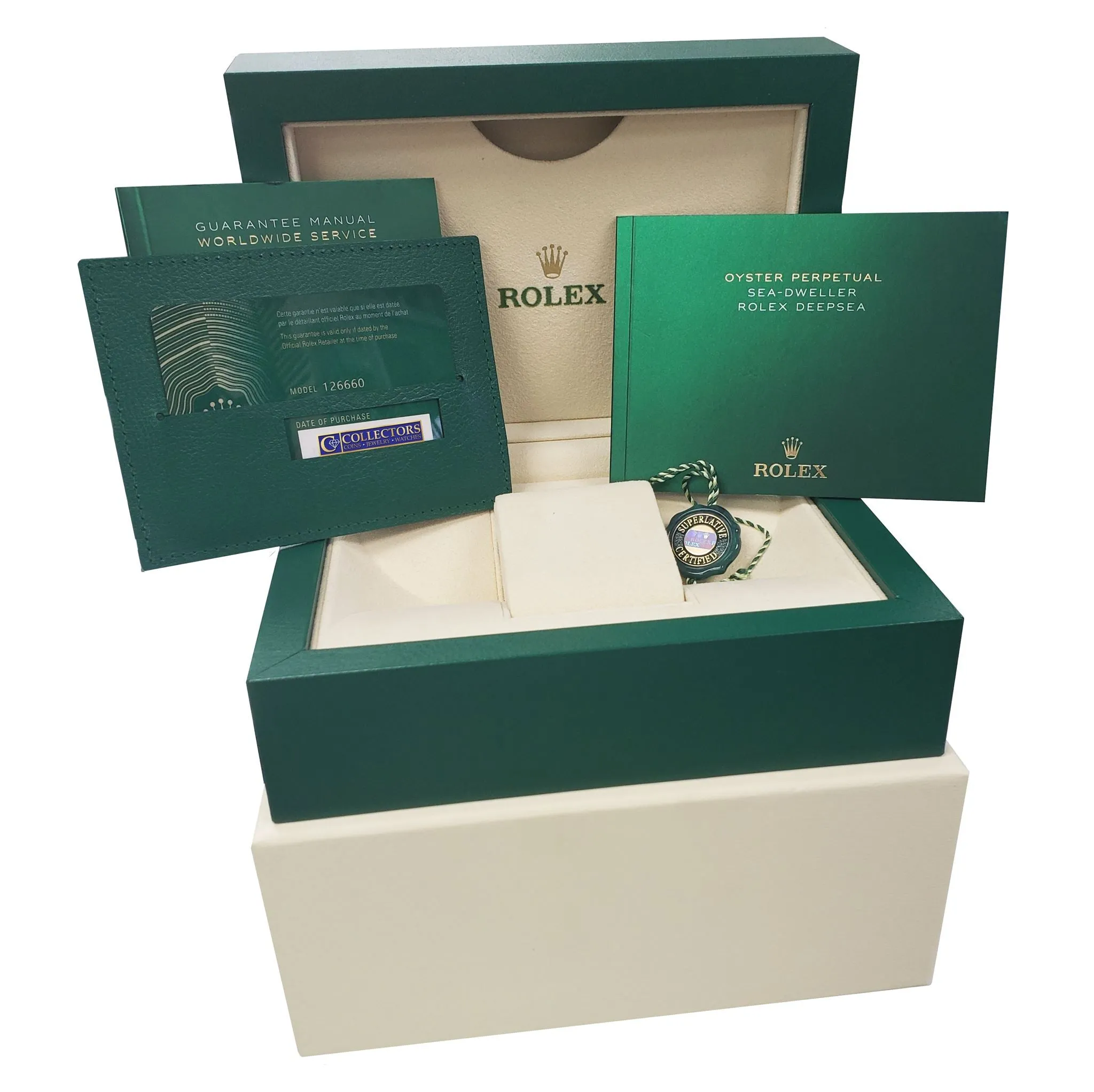 2021 Rolex Sea-Dweller Deepsea James Cameron Blue Steel 44mm Dive 126660 B P