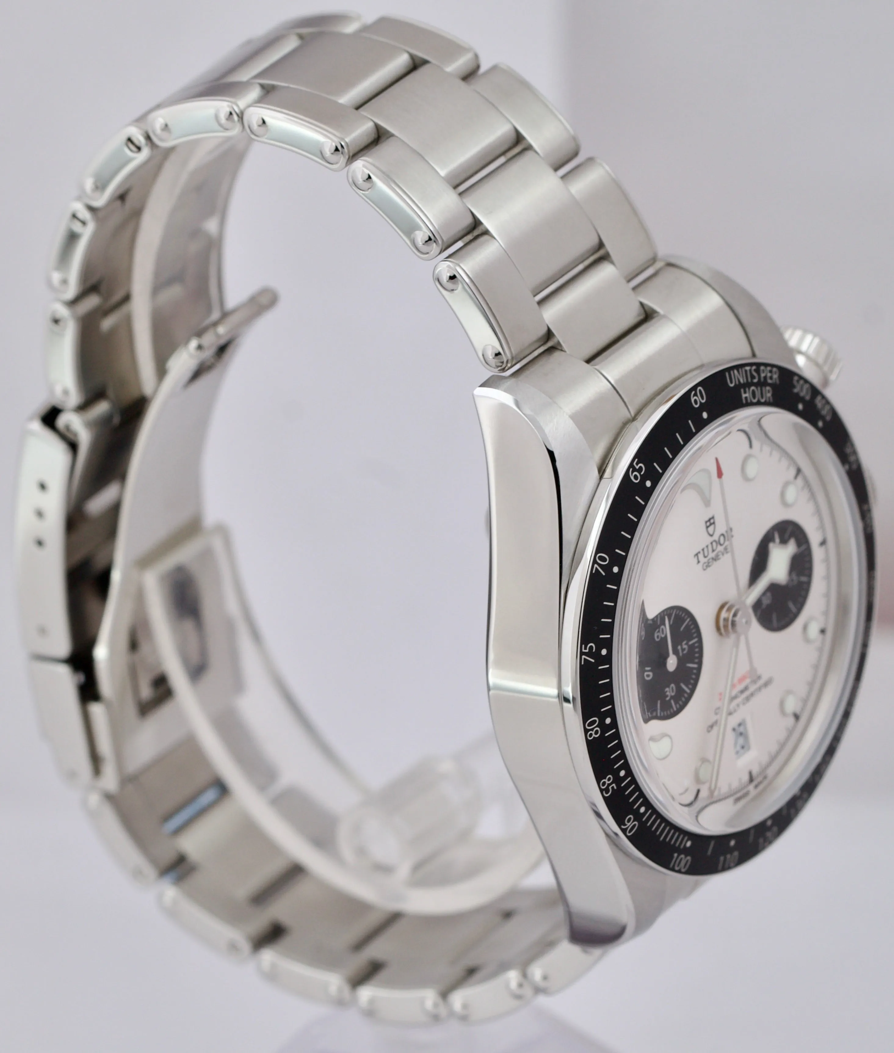 2021 Tudor Black Bay Chrono 41mm White Panda Stainless Steel Watch 79360N B P