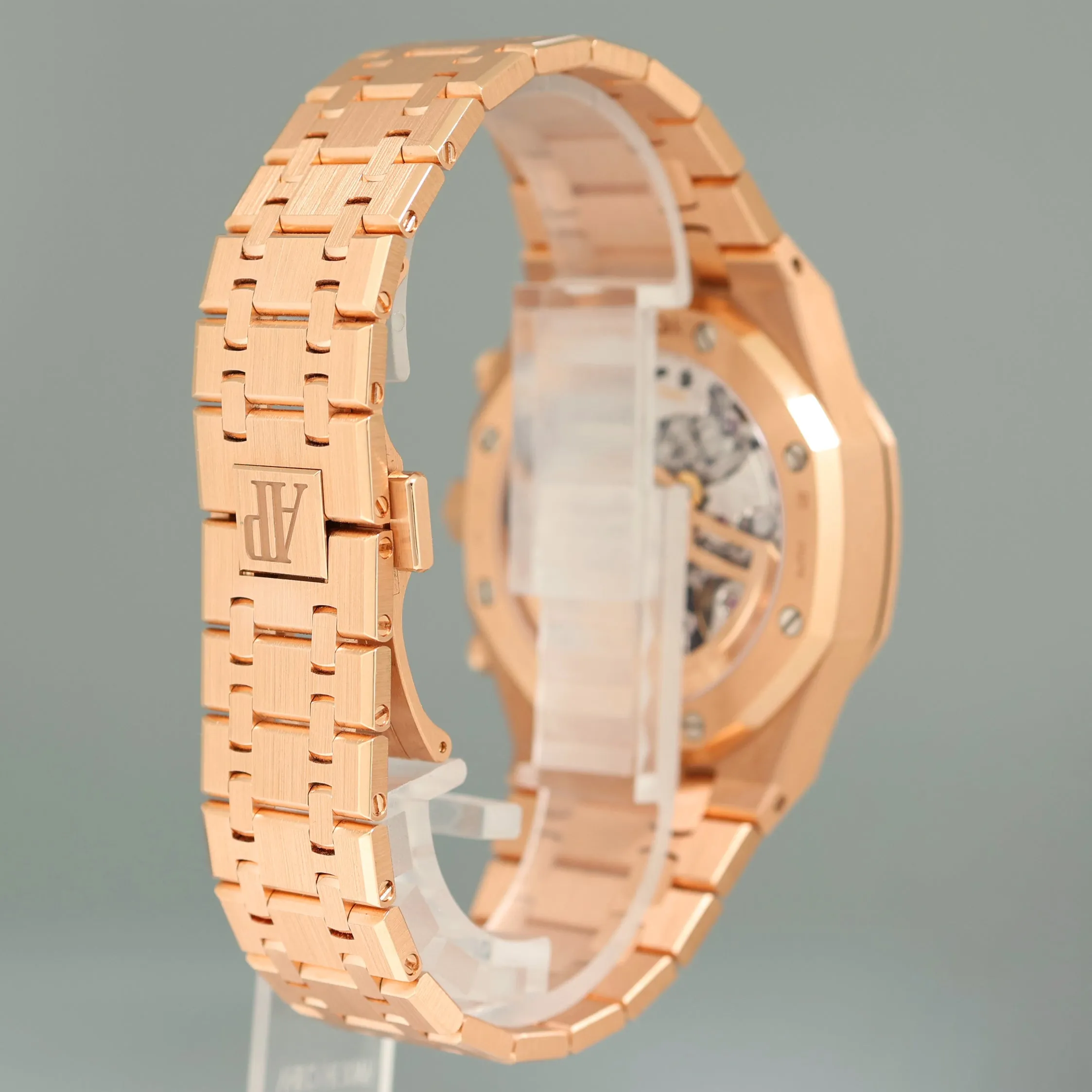 2022 PAPERS Audemars Piguet Royal Blue Anniversary Chrono Rose Gold 26240OR Watch