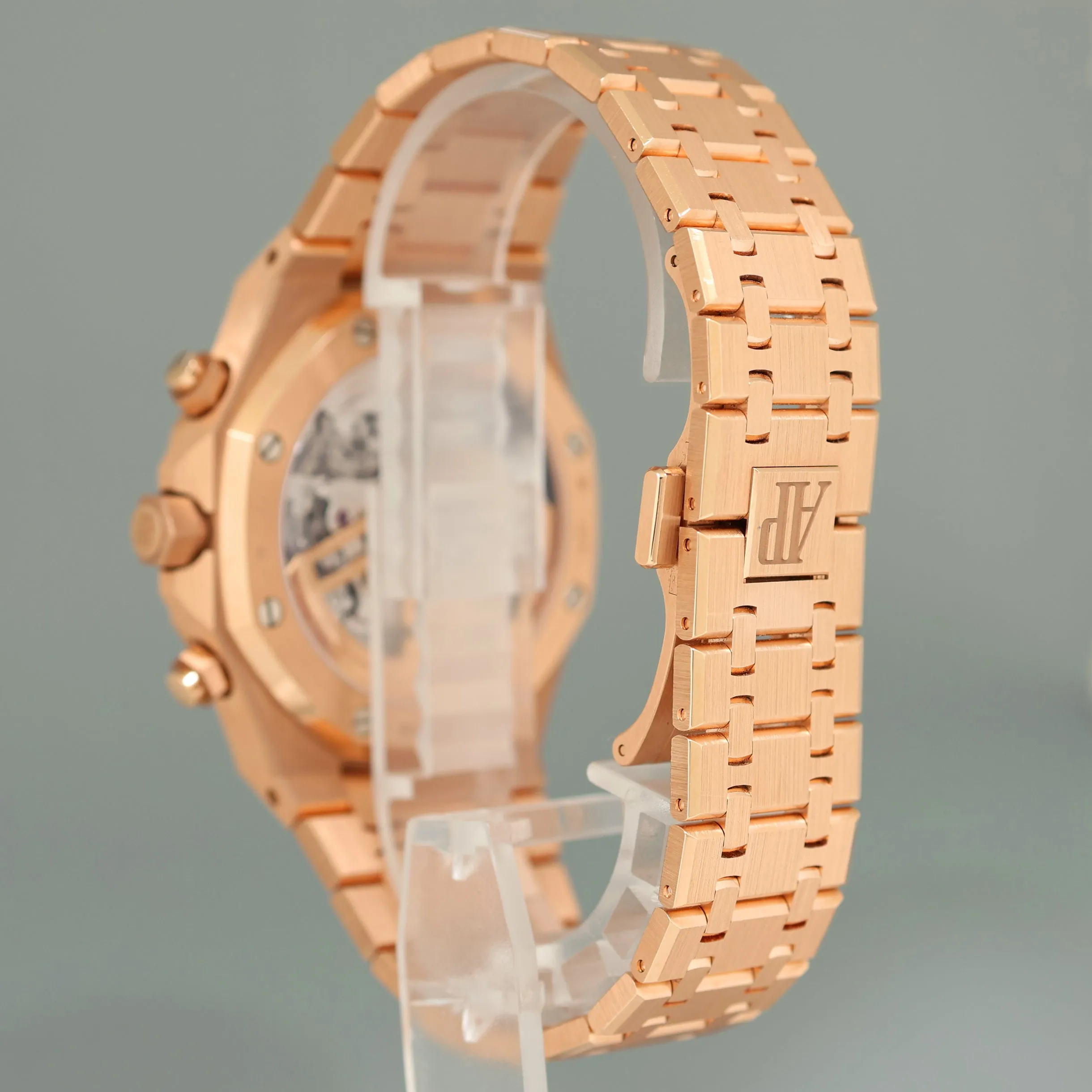2022 PAPERS Audemars Piguet Royal Blue Anniversary Chrono Rose Gold 26240OR Watch