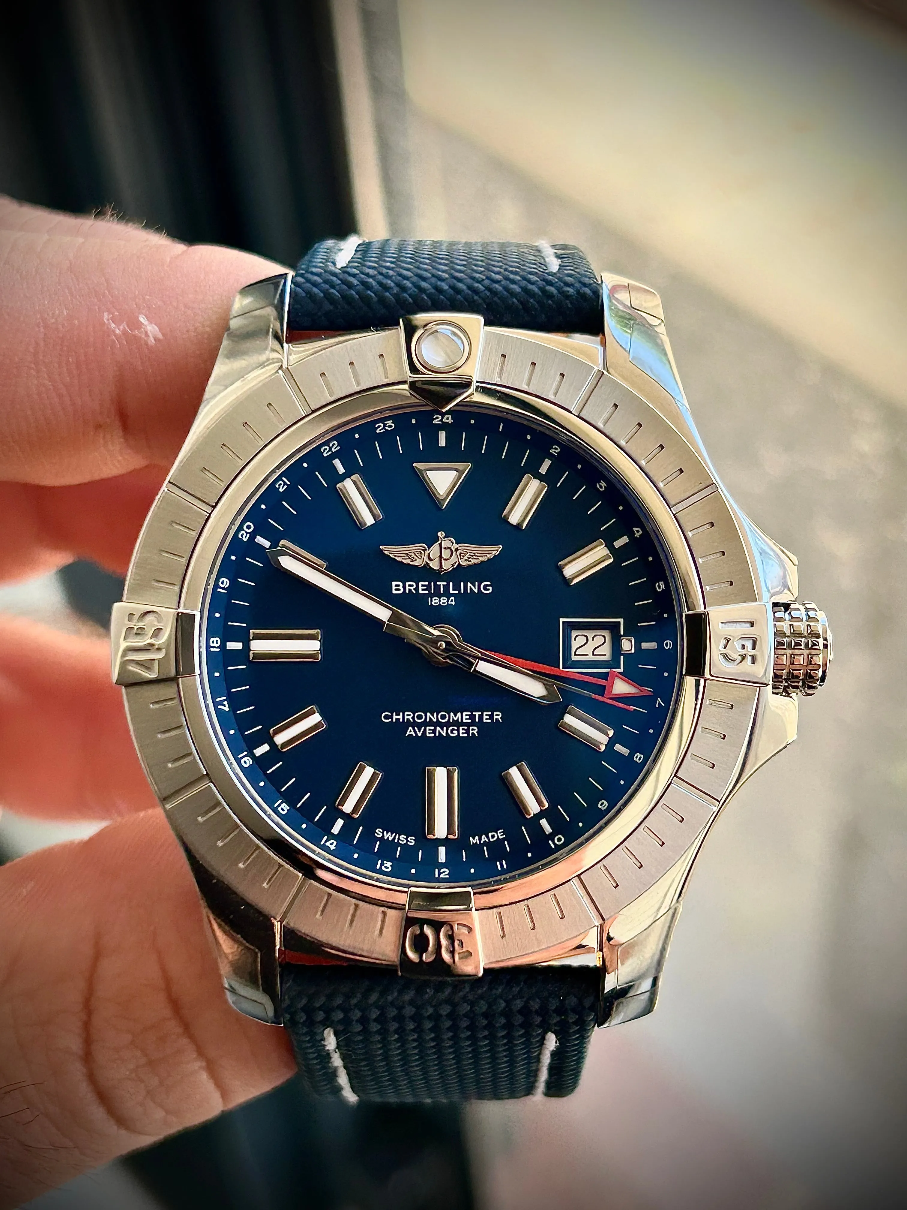 2024 BREITLING AVENGER AUTOMATIC GMT 44, FULL SET, INC GST