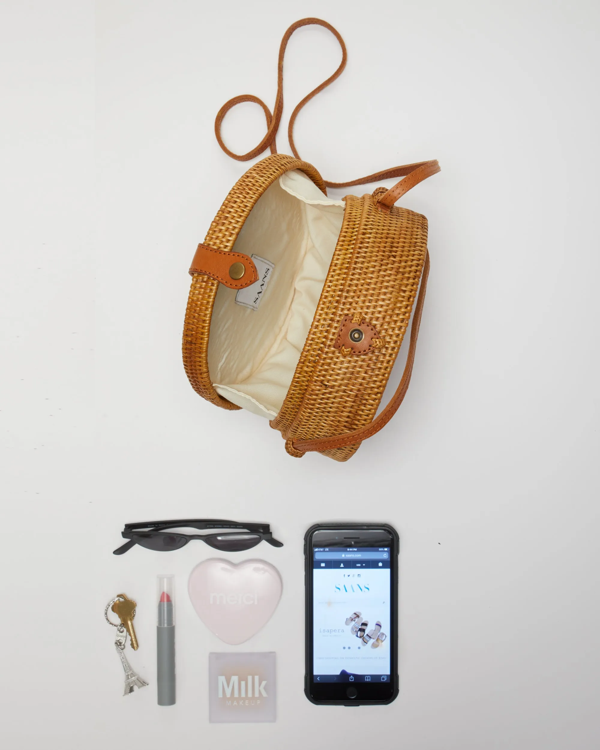 310 LUNA Crossbody Bag in Natural - FINAL SALE