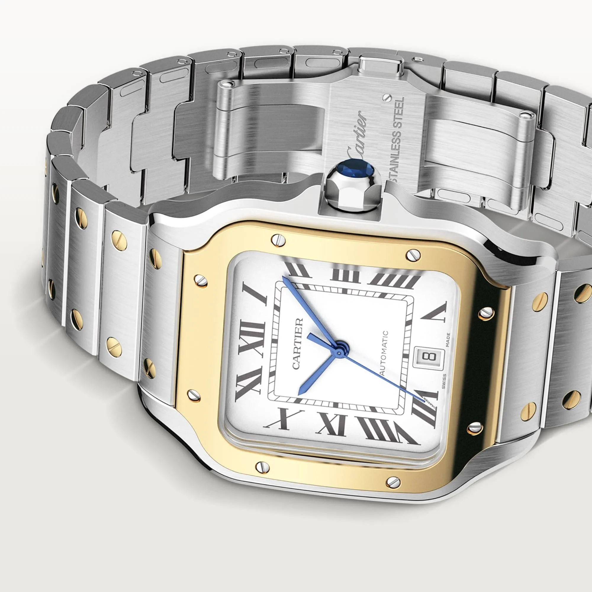 40mm C-Luxury-Watches Santos 100 - 2 Tons