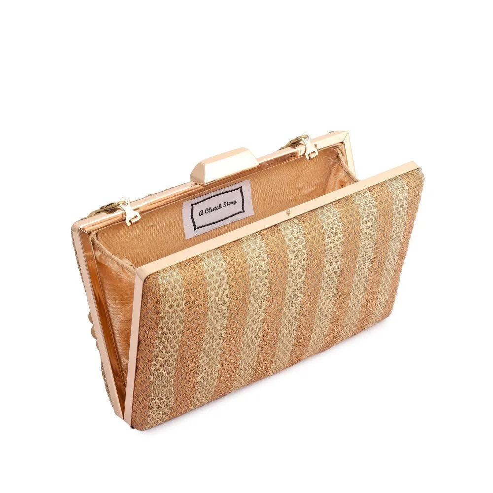 A Clutch Story Gold Garba Clutch