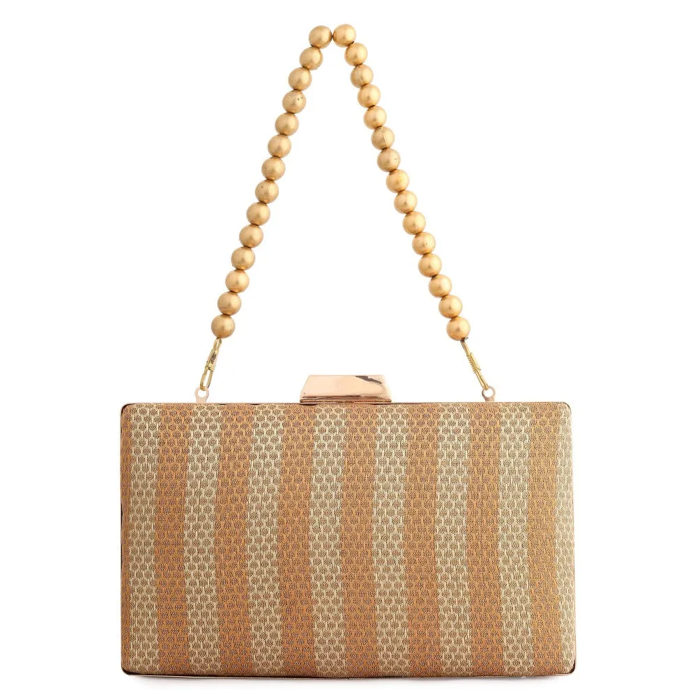 A Clutch Story Gold Garba Clutch