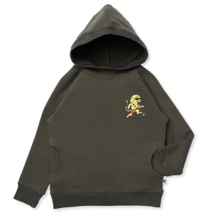 A Sporty Lion Furry Hood - Khaki