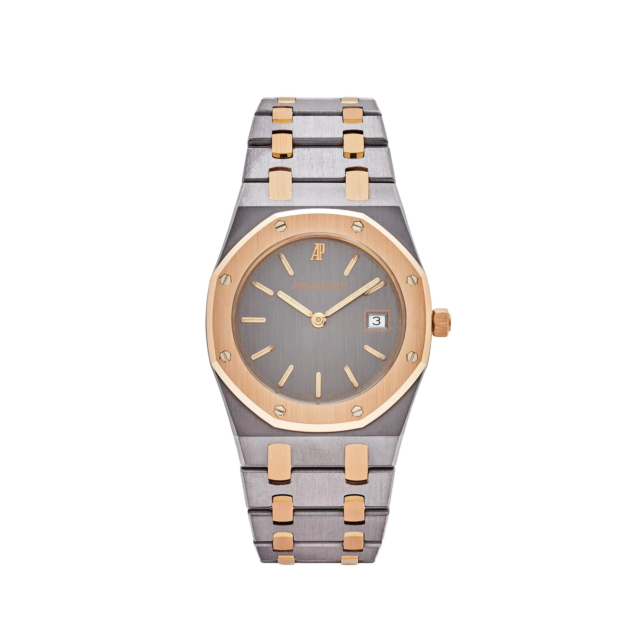 A&P Luxury Watches Royal Oak 56175TR.0.0789TR 'Ladies' Two-Toned Tantalum Rose Gold Slate Dial (2000)