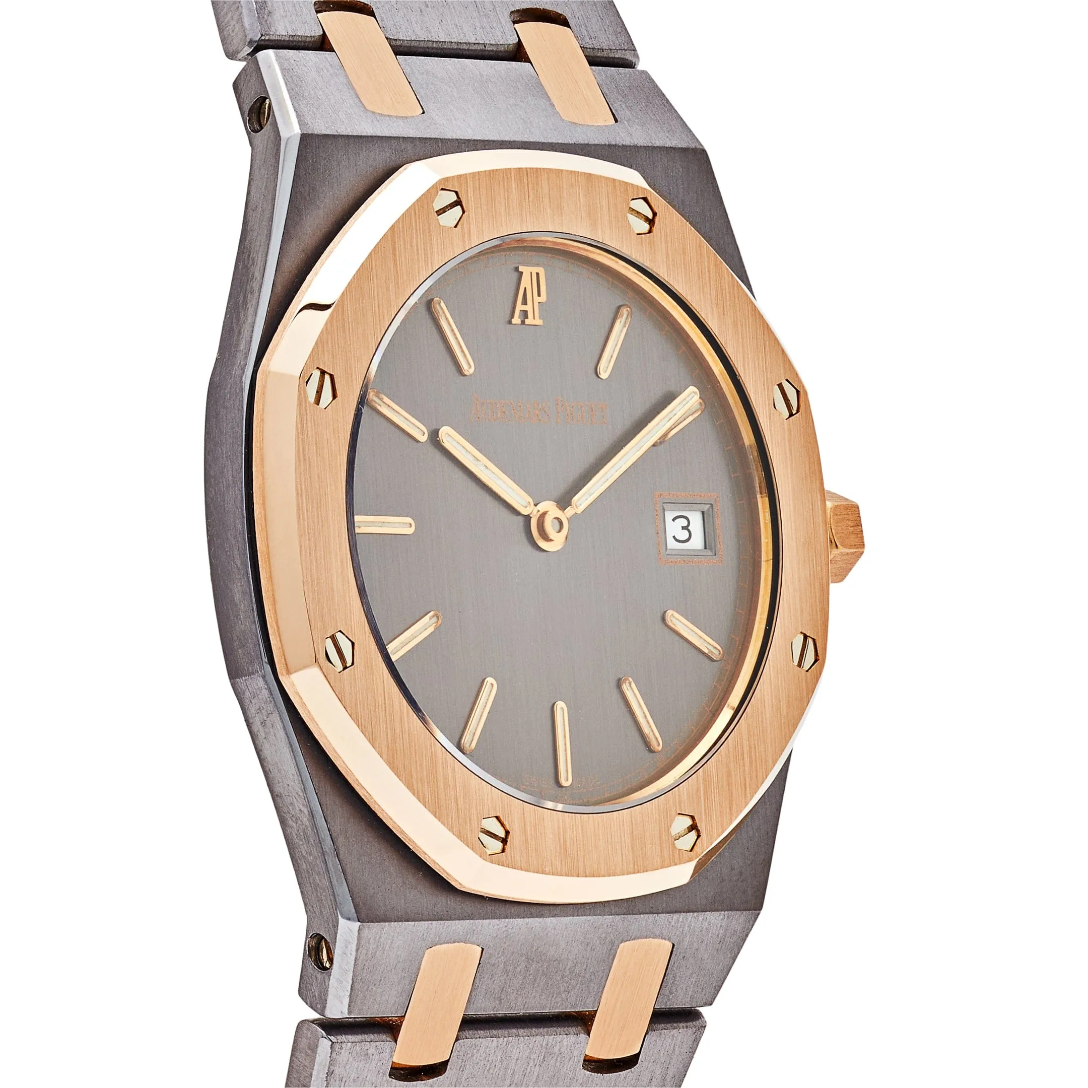 A&P Luxury Watches Royal Oak 56175TR.0.0789TR 'Ladies' Two-Toned Tantalum Rose Gold Slate Dial (2000)