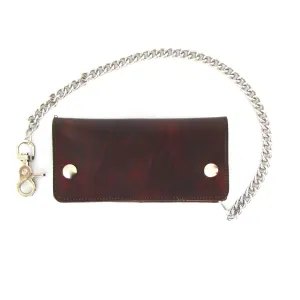 AB342  Antique Finish Credit Card Biker Wallet
