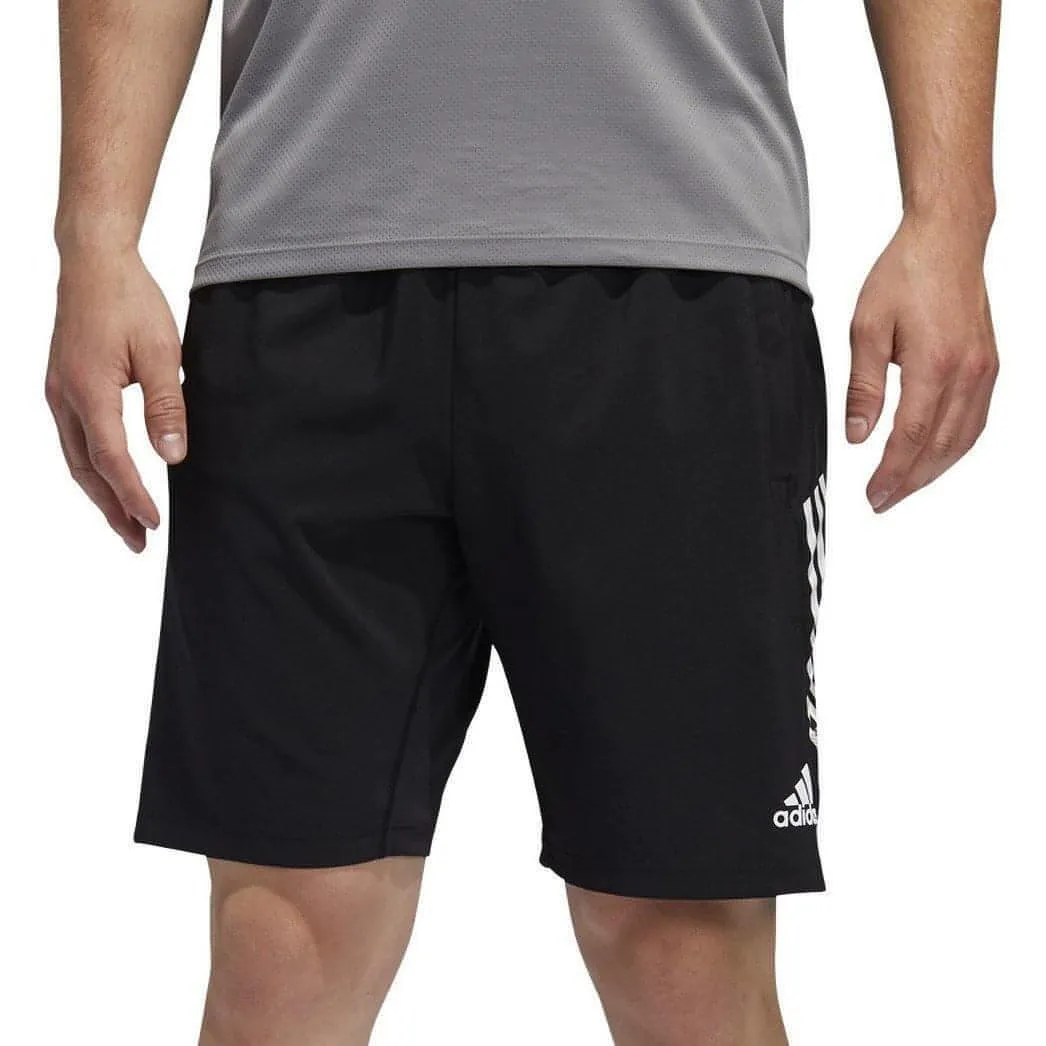 adidas 4KRFT 3 Stripe 9 Inch Mens Training Shorts - Black