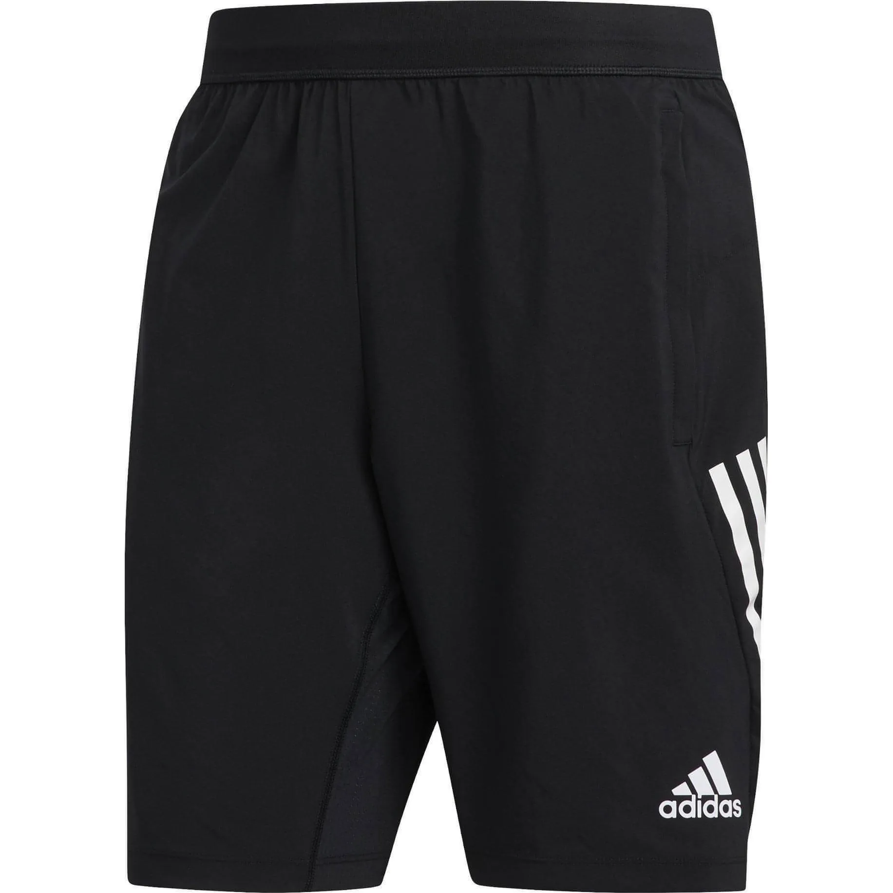 adidas 4KRFT 3 Stripe 9 Inch Mens Training Shorts - Black